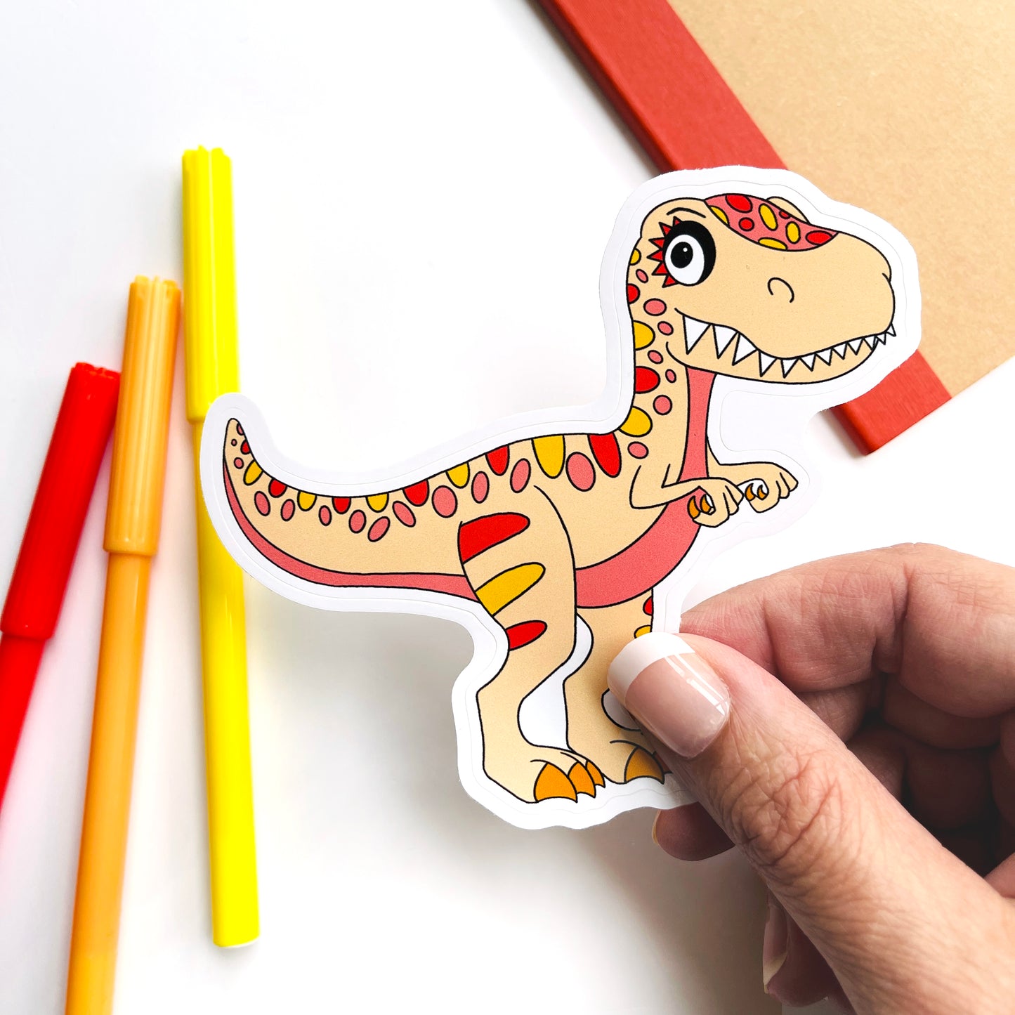 T- Rex Dino Sticker Large! - Loubiblu