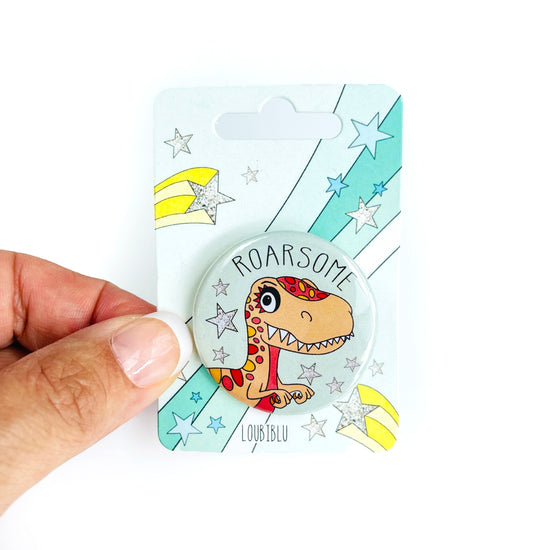 Dinosaur pin Badge - Loubiblu
