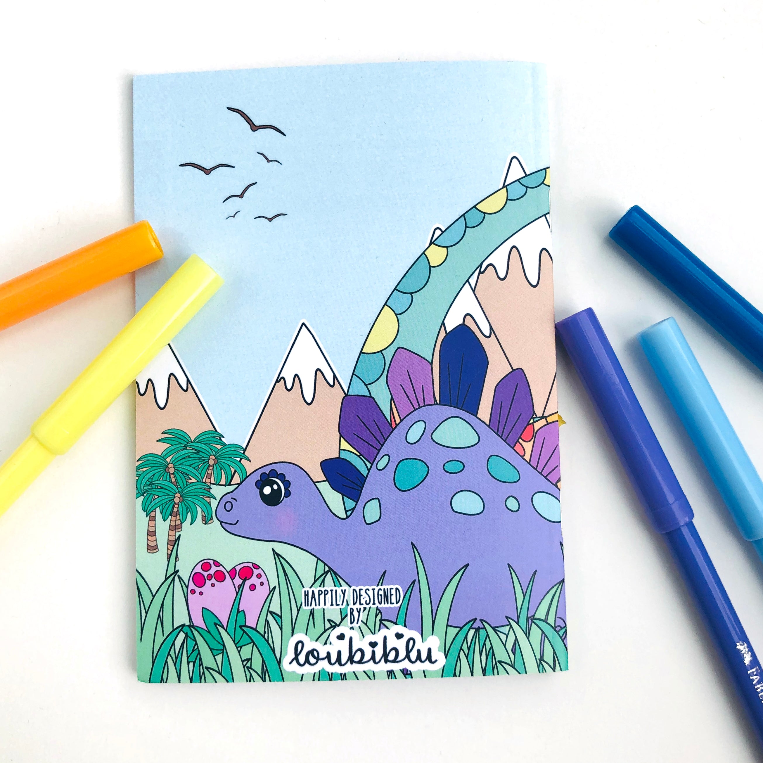 A6 Dinosaur Notebook - Loubiblu
