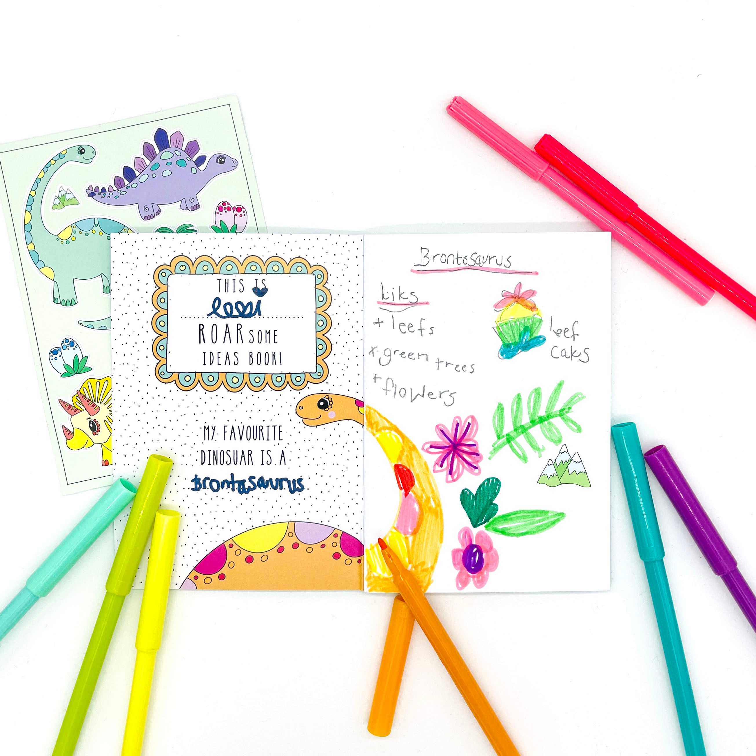 Dinosaur colouring book - Loubiblu
