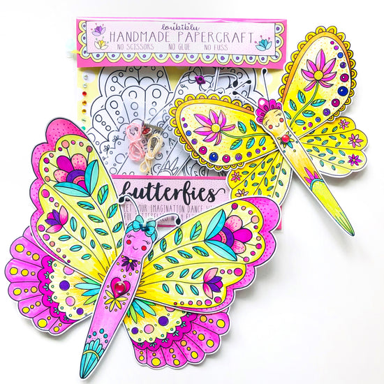 Butterfly colouring - Loubiblu