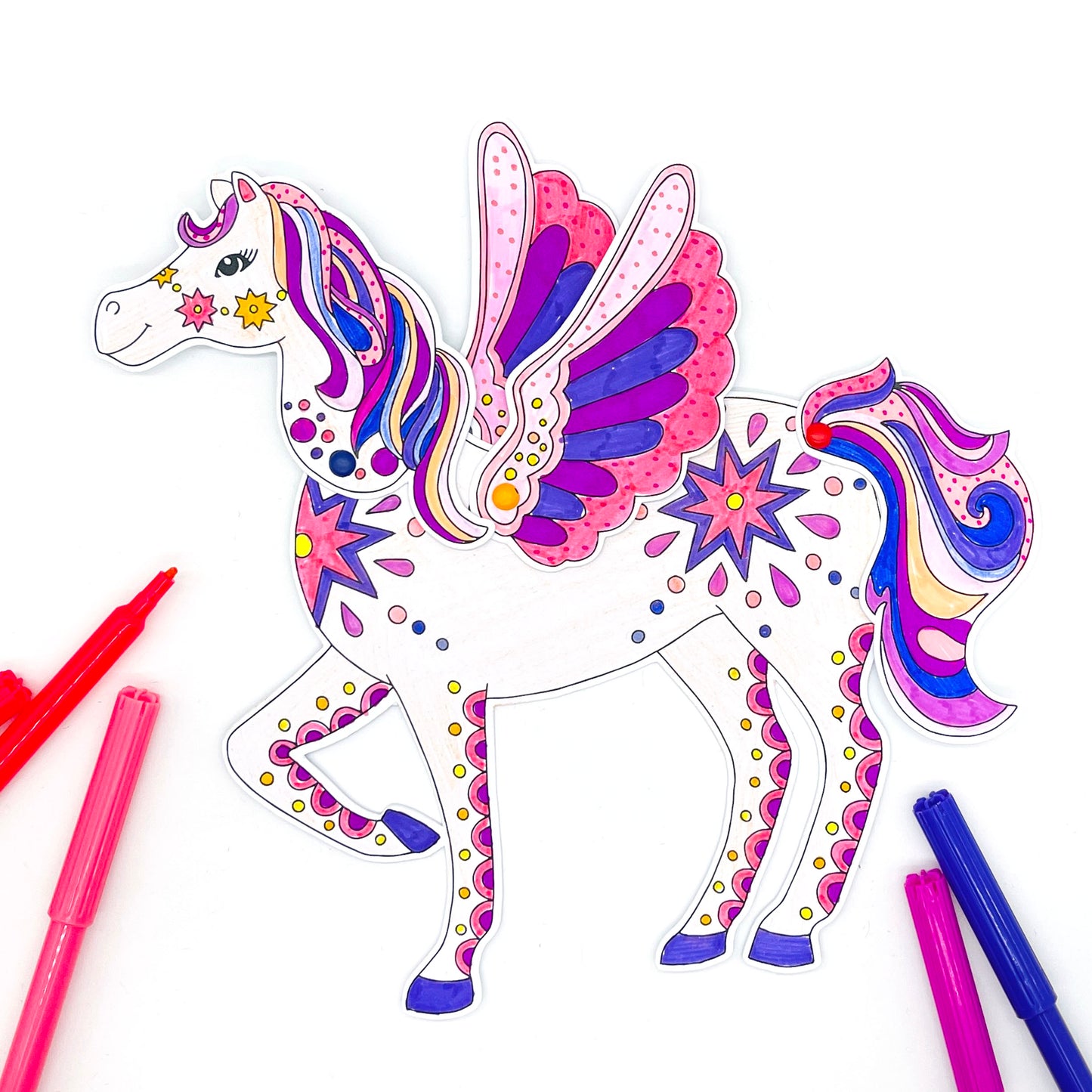 Pegasus colouring - Loubiblu