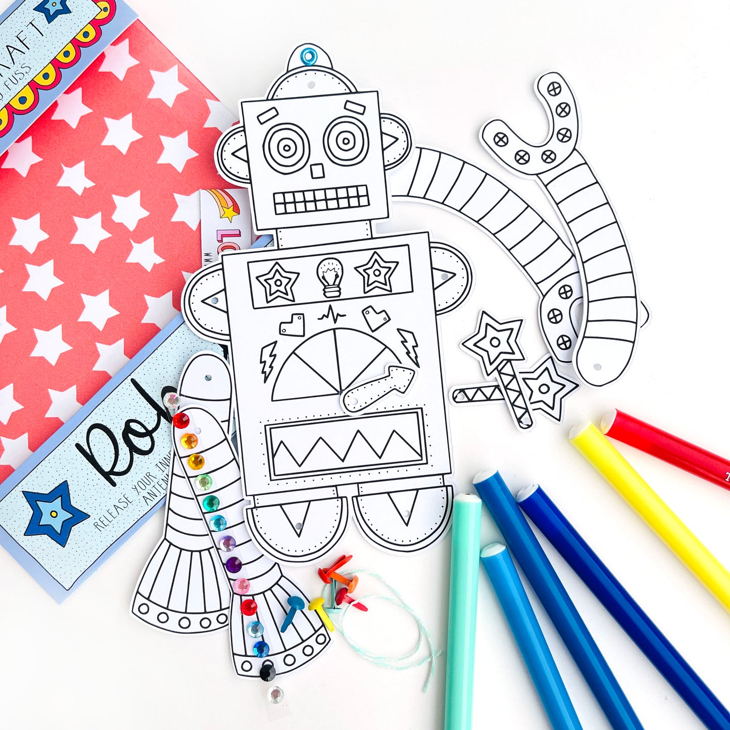 Robot colouring Kit - Loubiblu