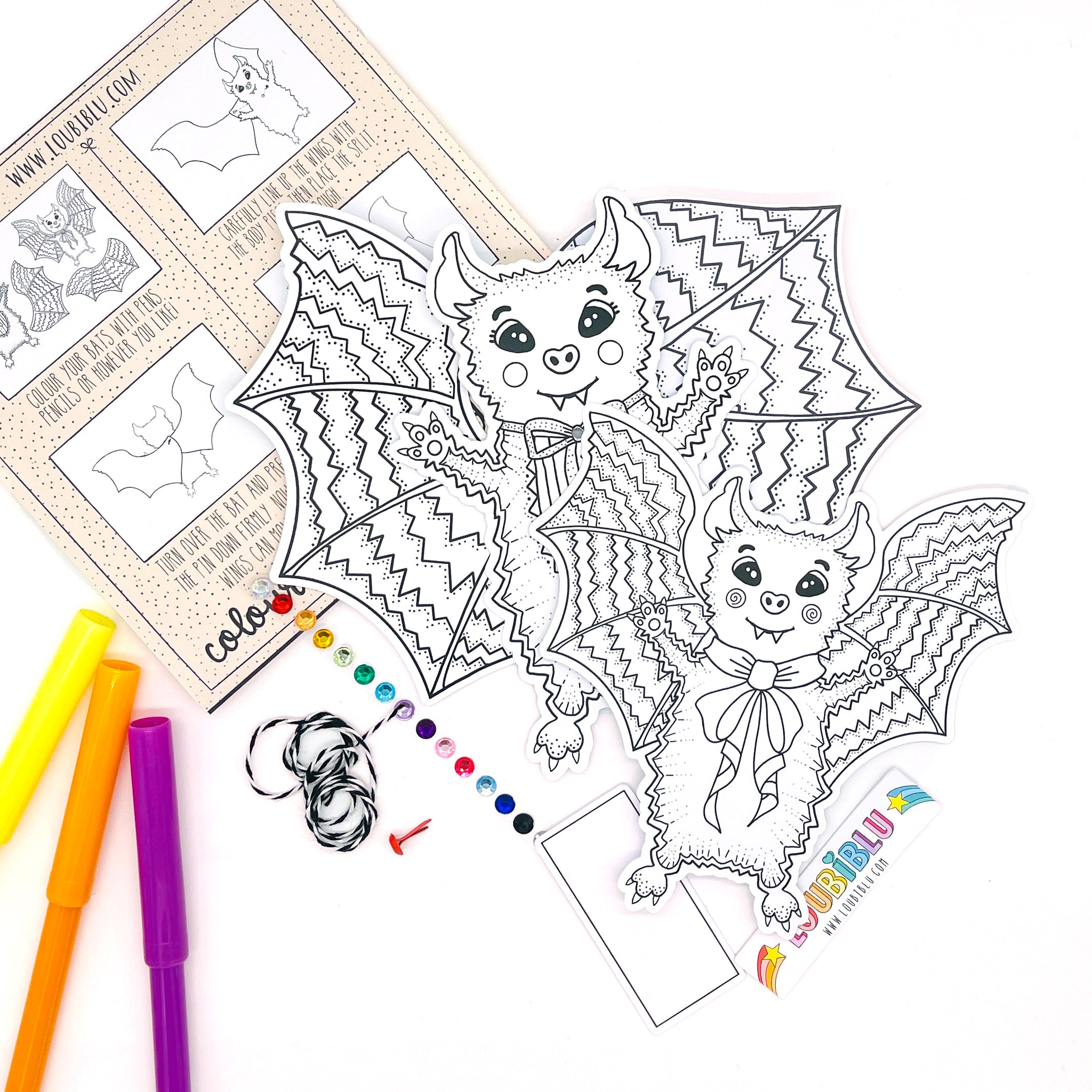 Bat Halloween craft