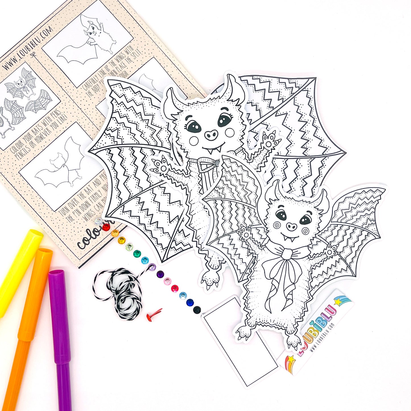 Bat Halloween craft