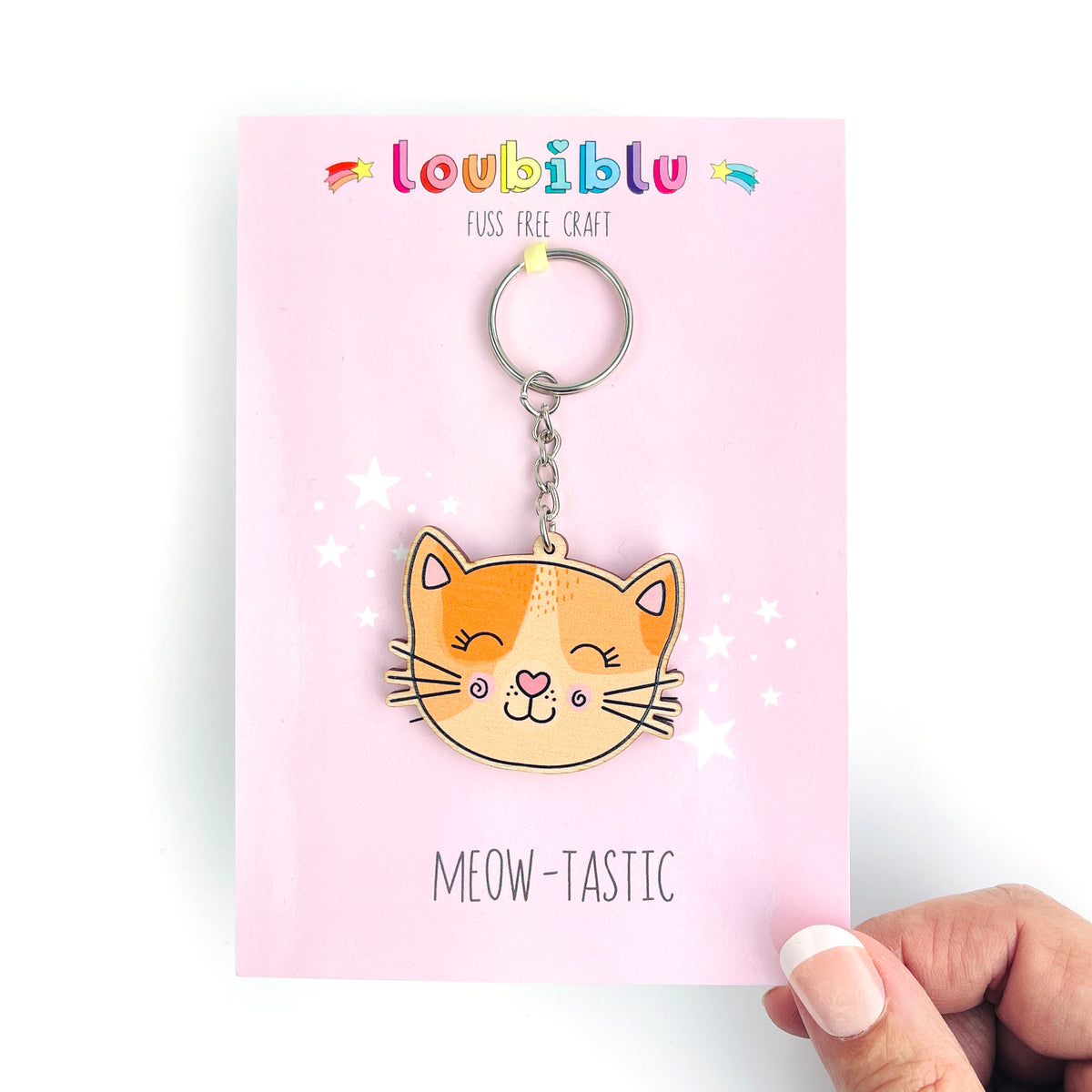 Cat keyring on sale