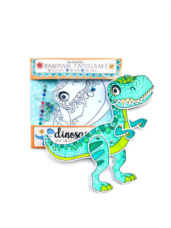 Dinosaur Colouring Kit - Loubiblu