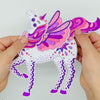 Moving head, tail and wings of a unicorn kid craft