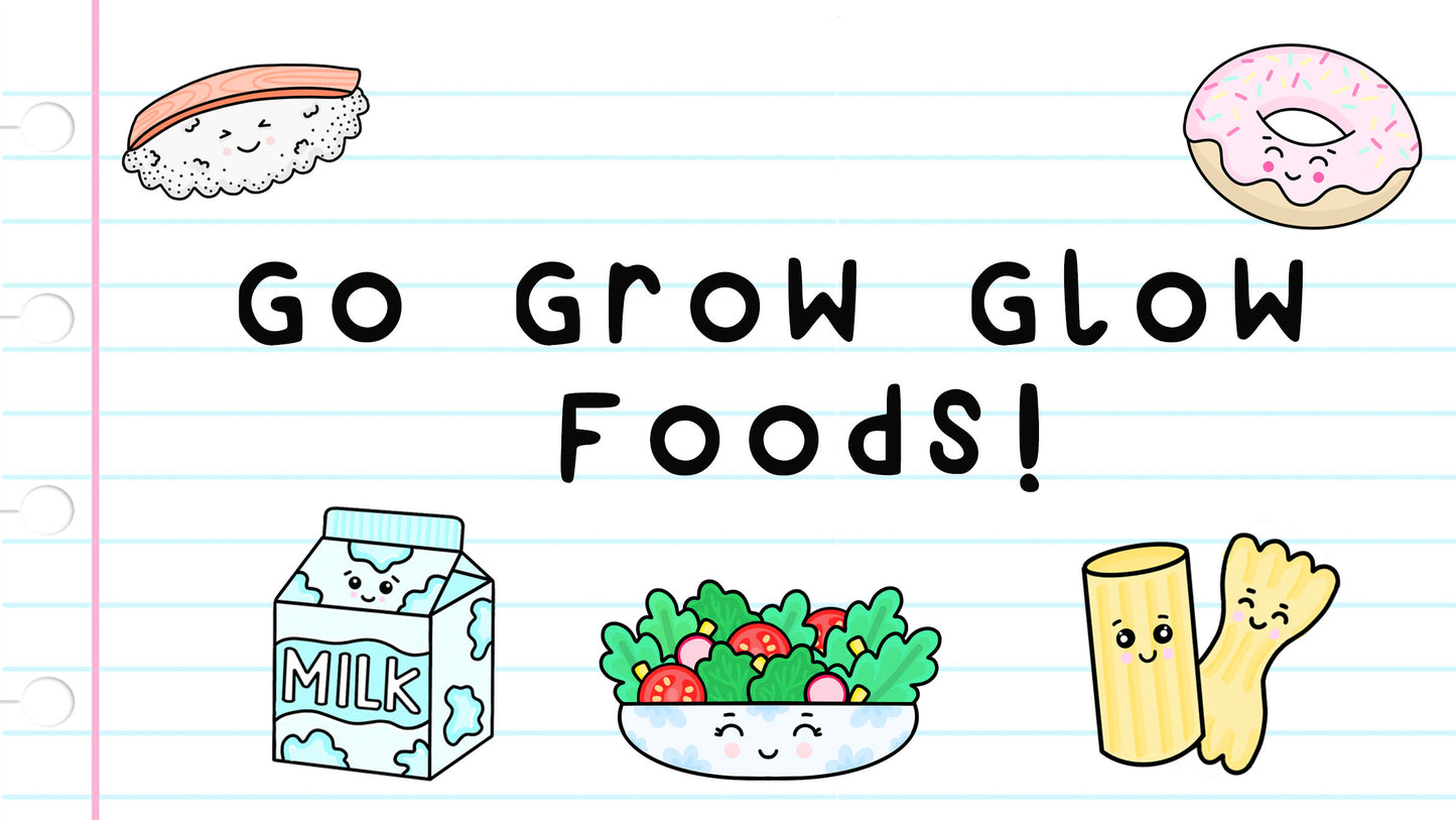 Go glow grow kids food games