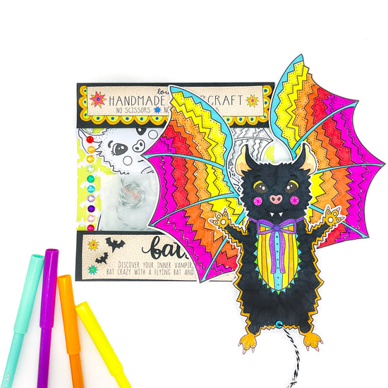 Load image into Gallery viewer, Bat Halloween craft
