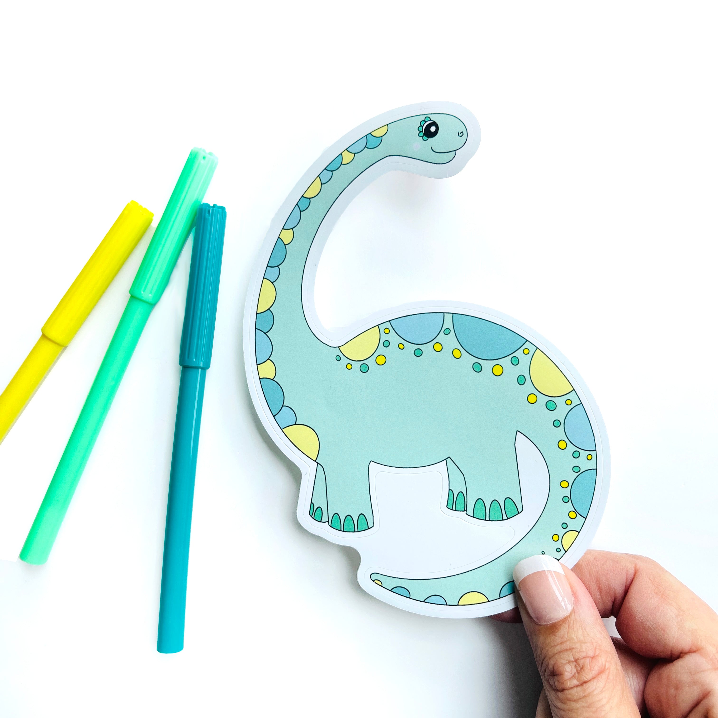 Brontosaurus Dino Sticker Large! - Loubiblu