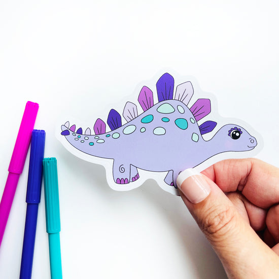 Load image into Gallery viewer, Stegosaurus sticker - Loubiblu
