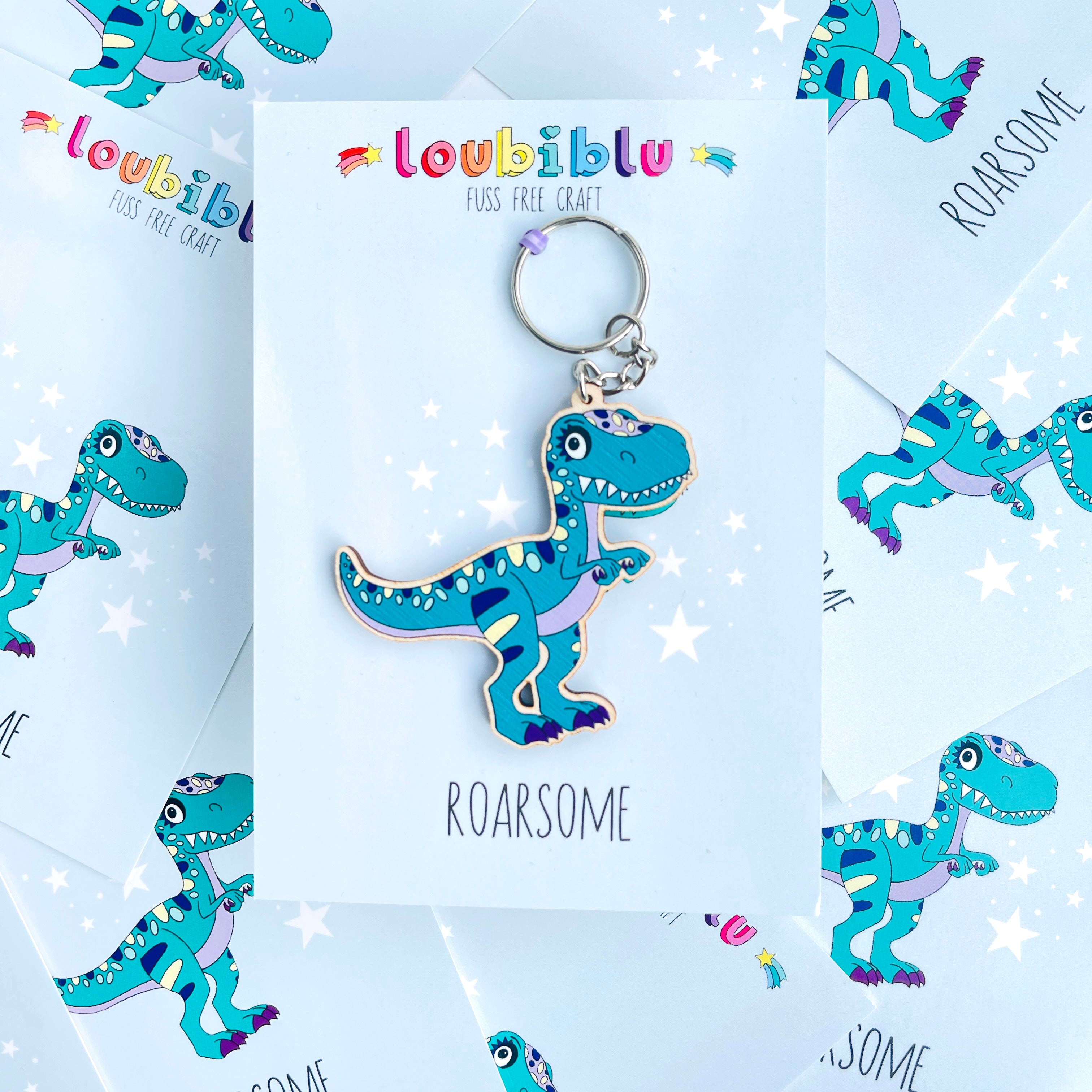 Dinosaur keyring