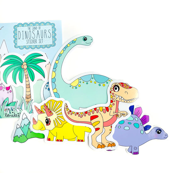 Dinosaur sticker pack - Loubiblu