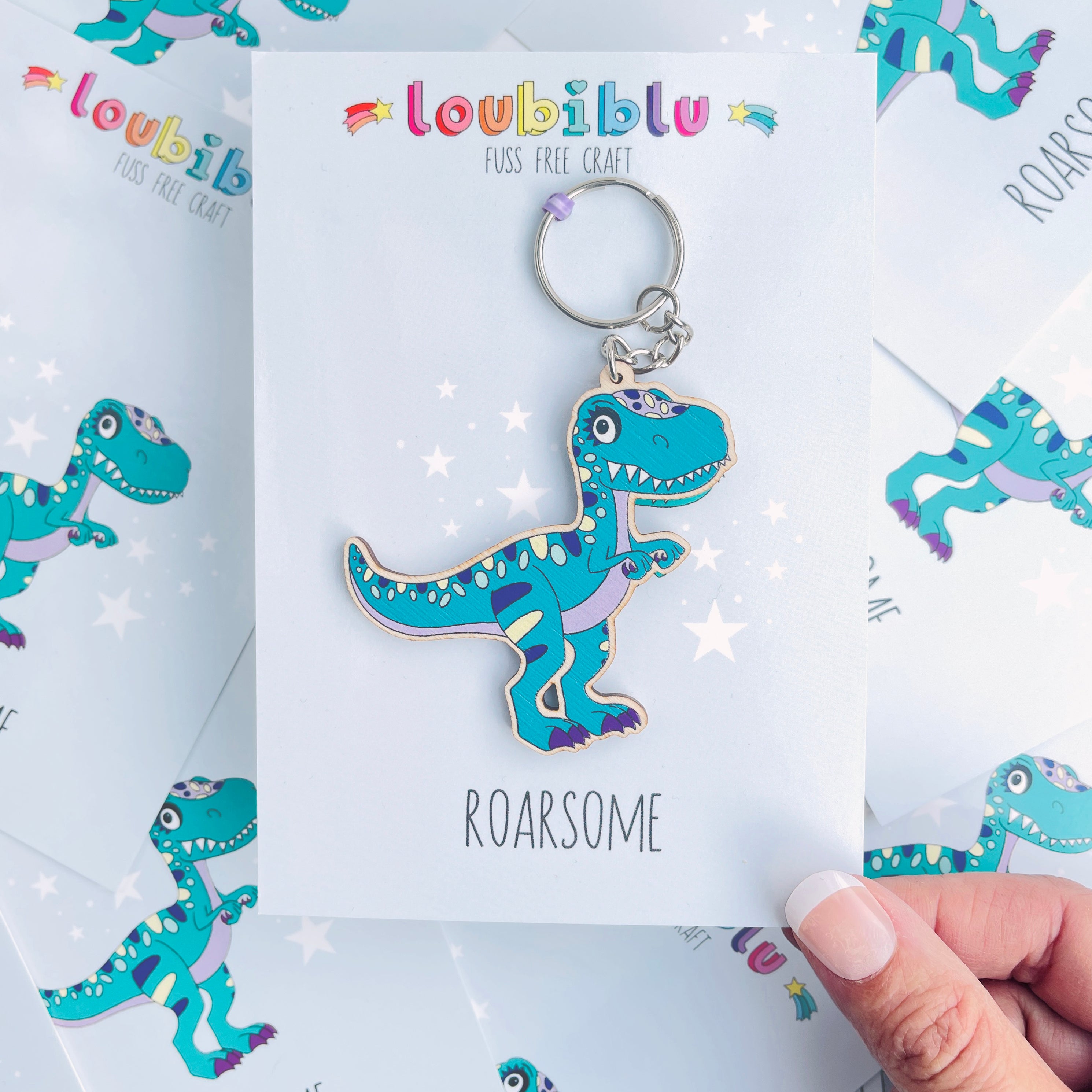 Dinosaur keyring