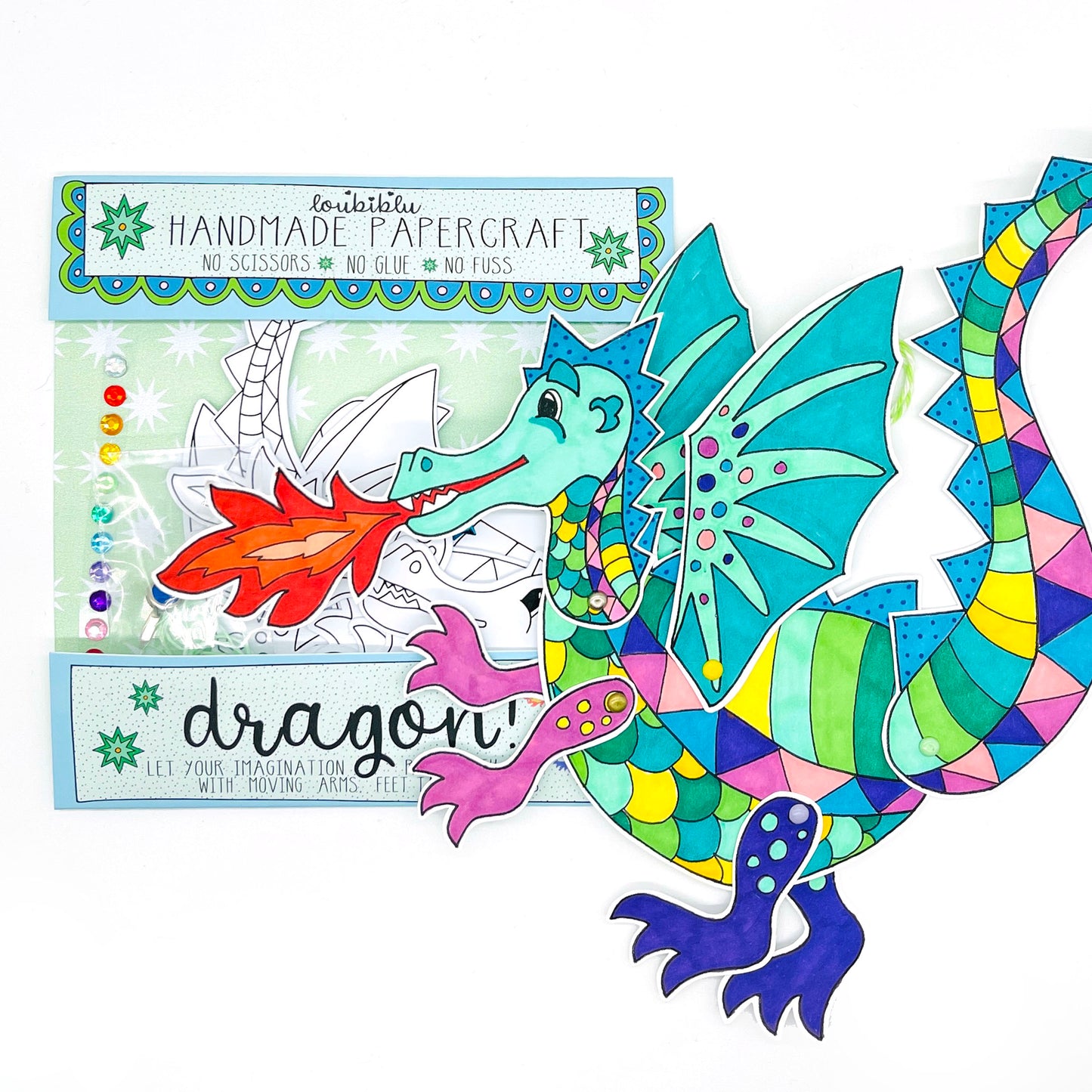 Easy and fun paper dragon craft kit for creative kids and busy mums! –  Loubiblu