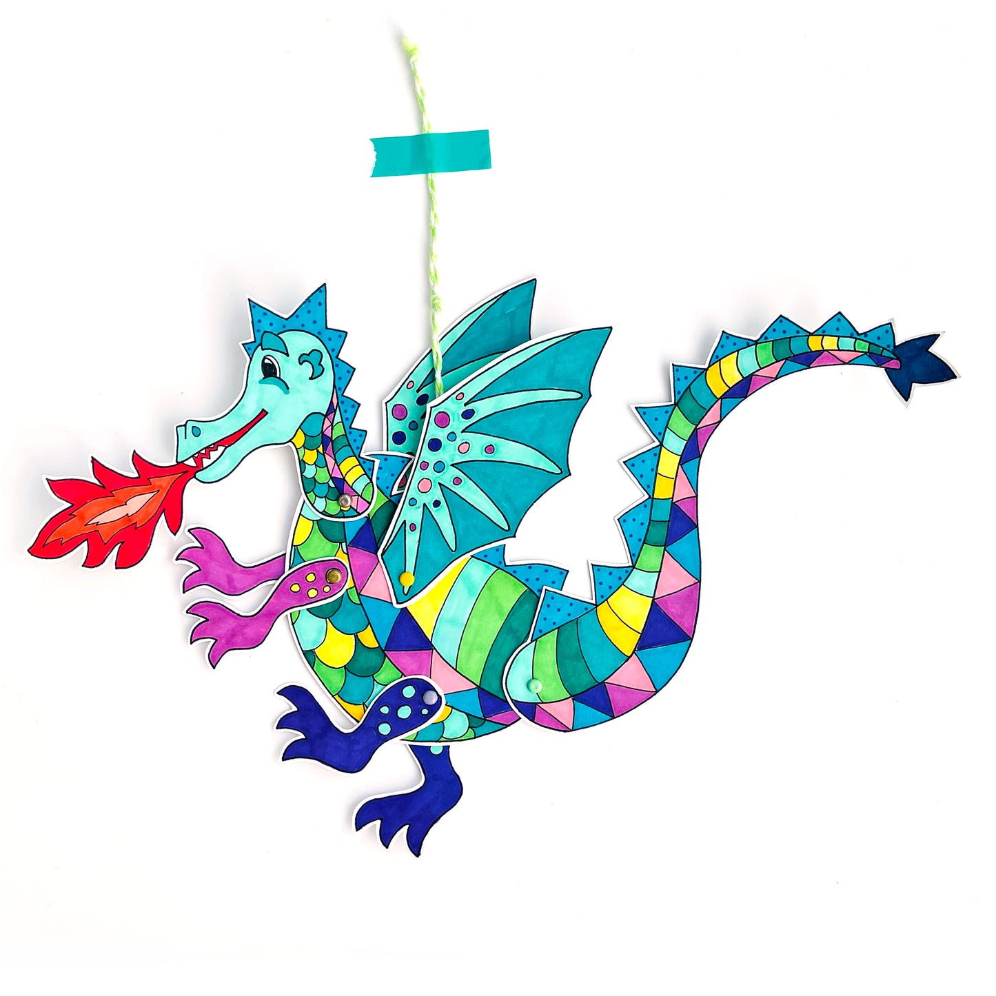 Load image into Gallery viewer, boys and girls will love this creative dragon craft 
