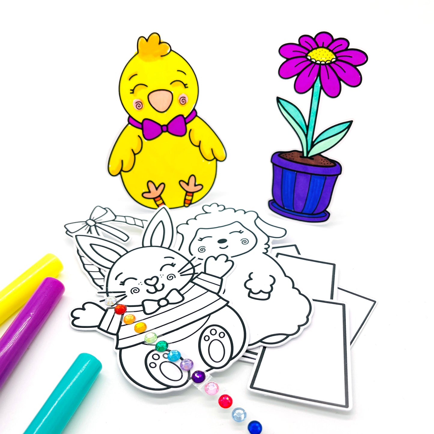 Easter colouring craft