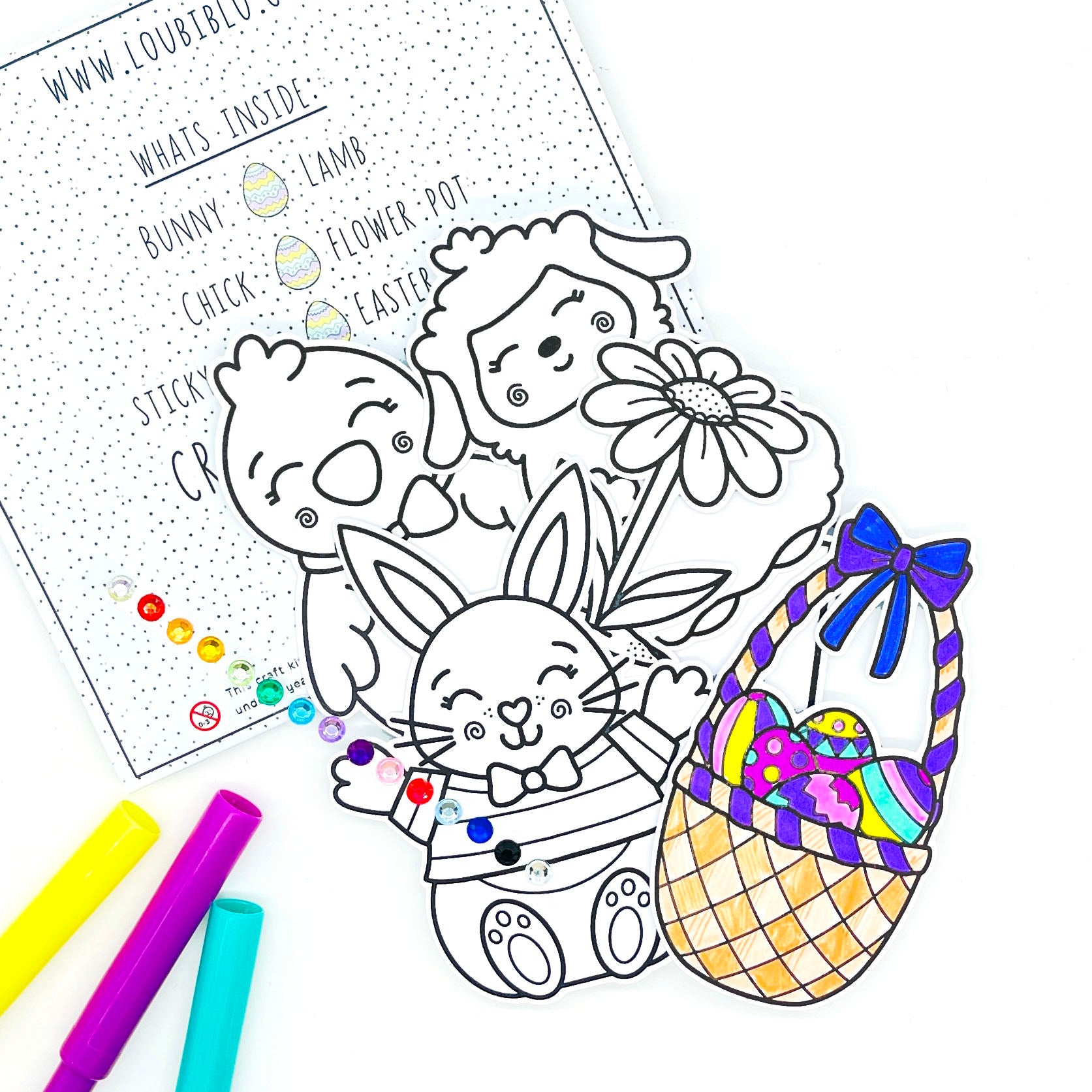 Easter colouring craft