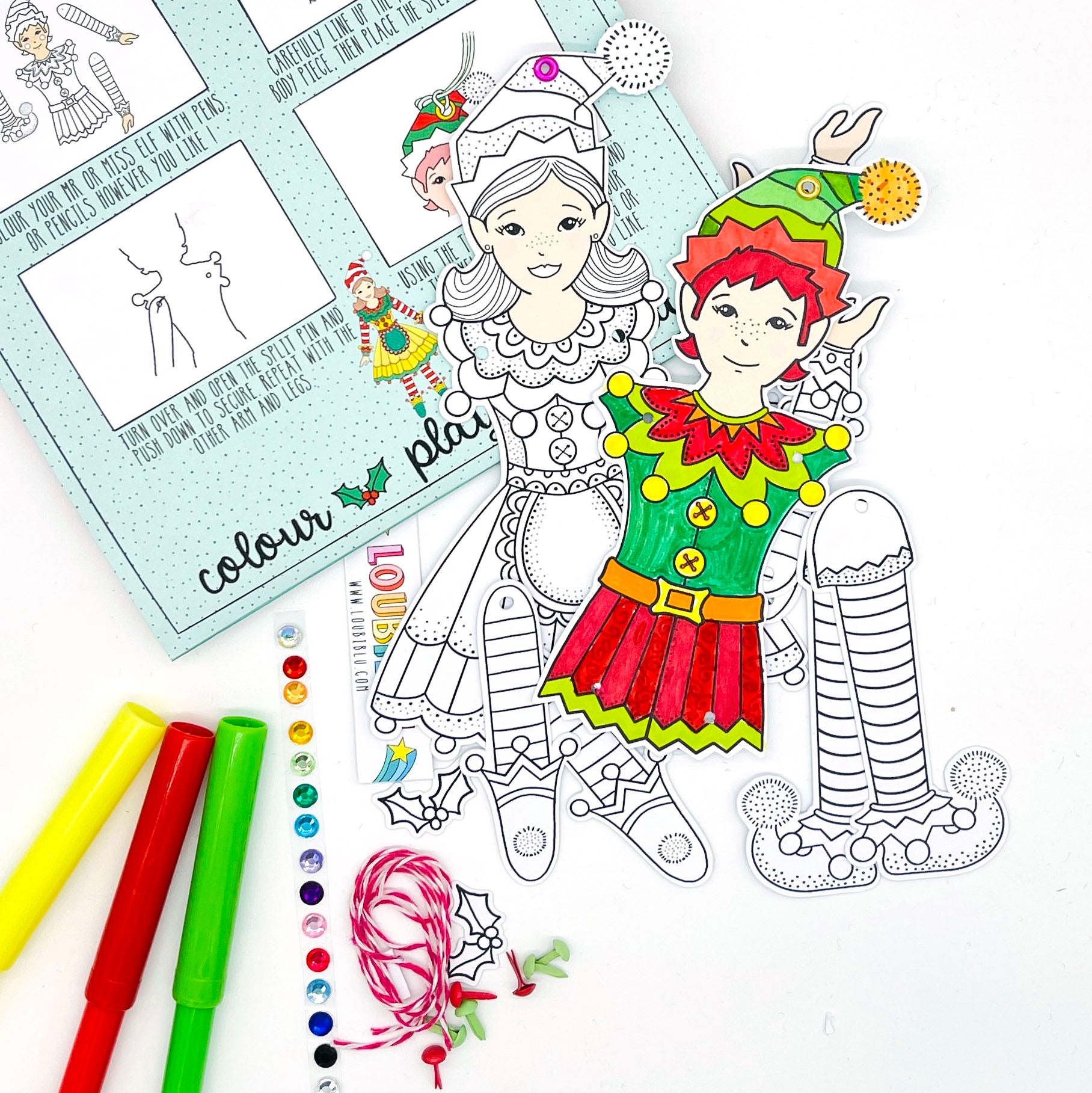 Elf Colouring Kit