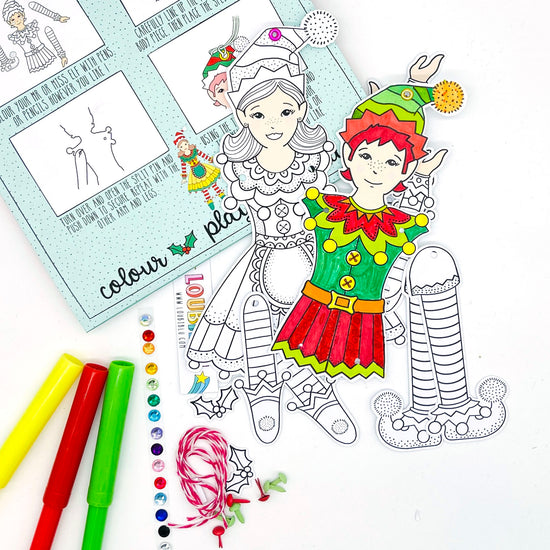 Load image into Gallery viewer, Elf Colouring Kit
