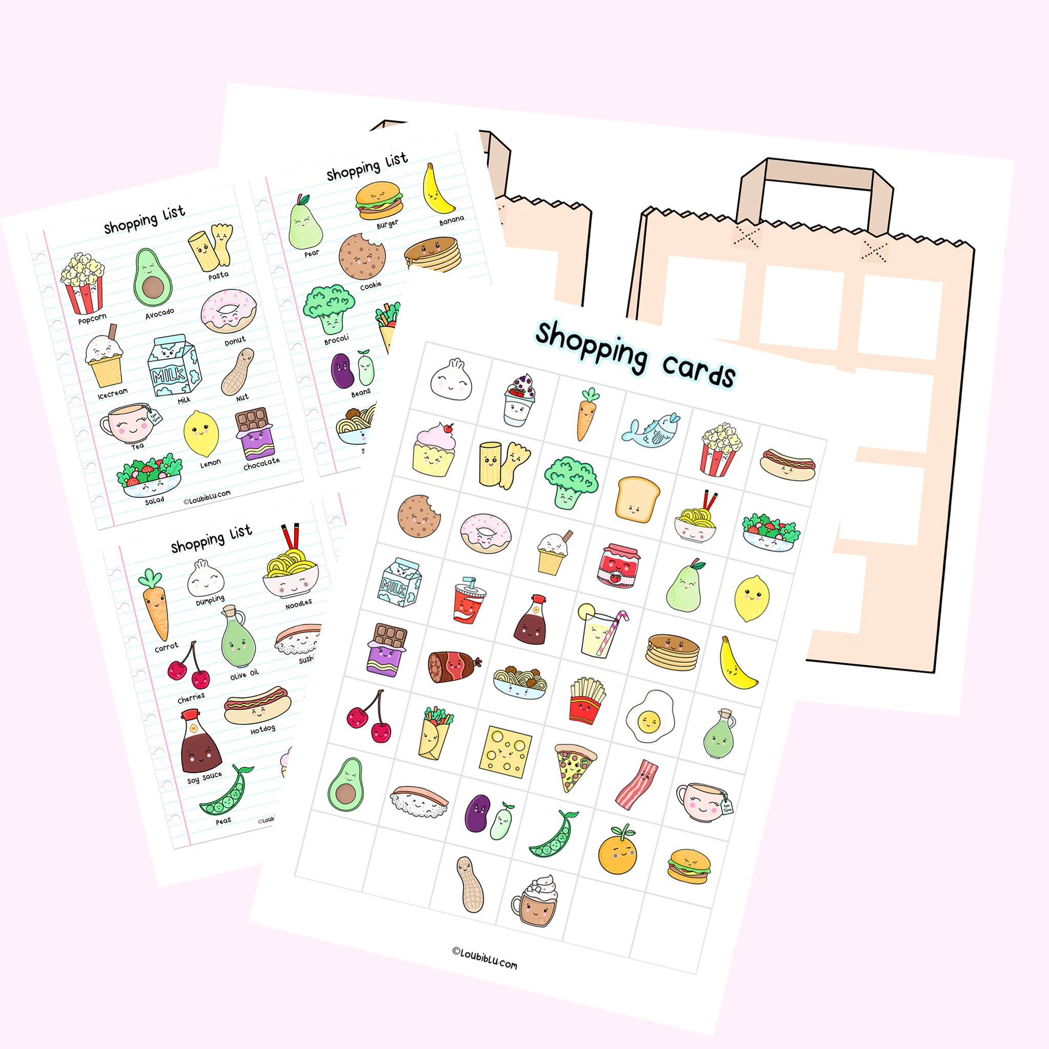 Kids food printable