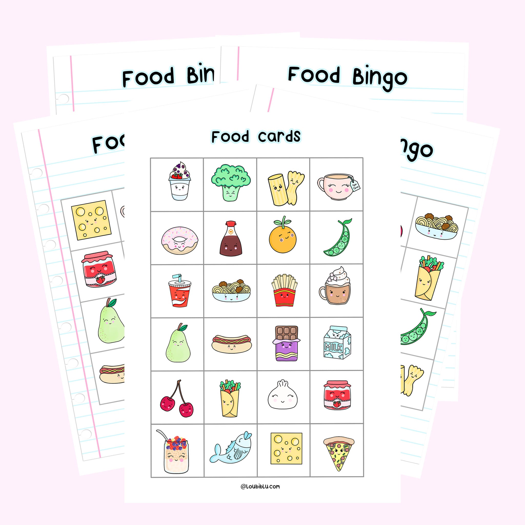 Kids food printable