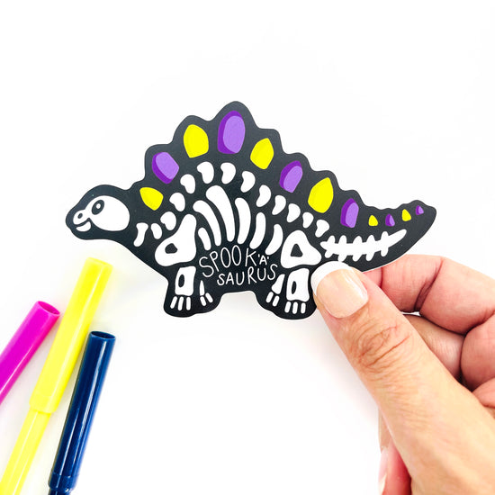 Load image into Gallery viewer, Halloween Dinosaur sticker
