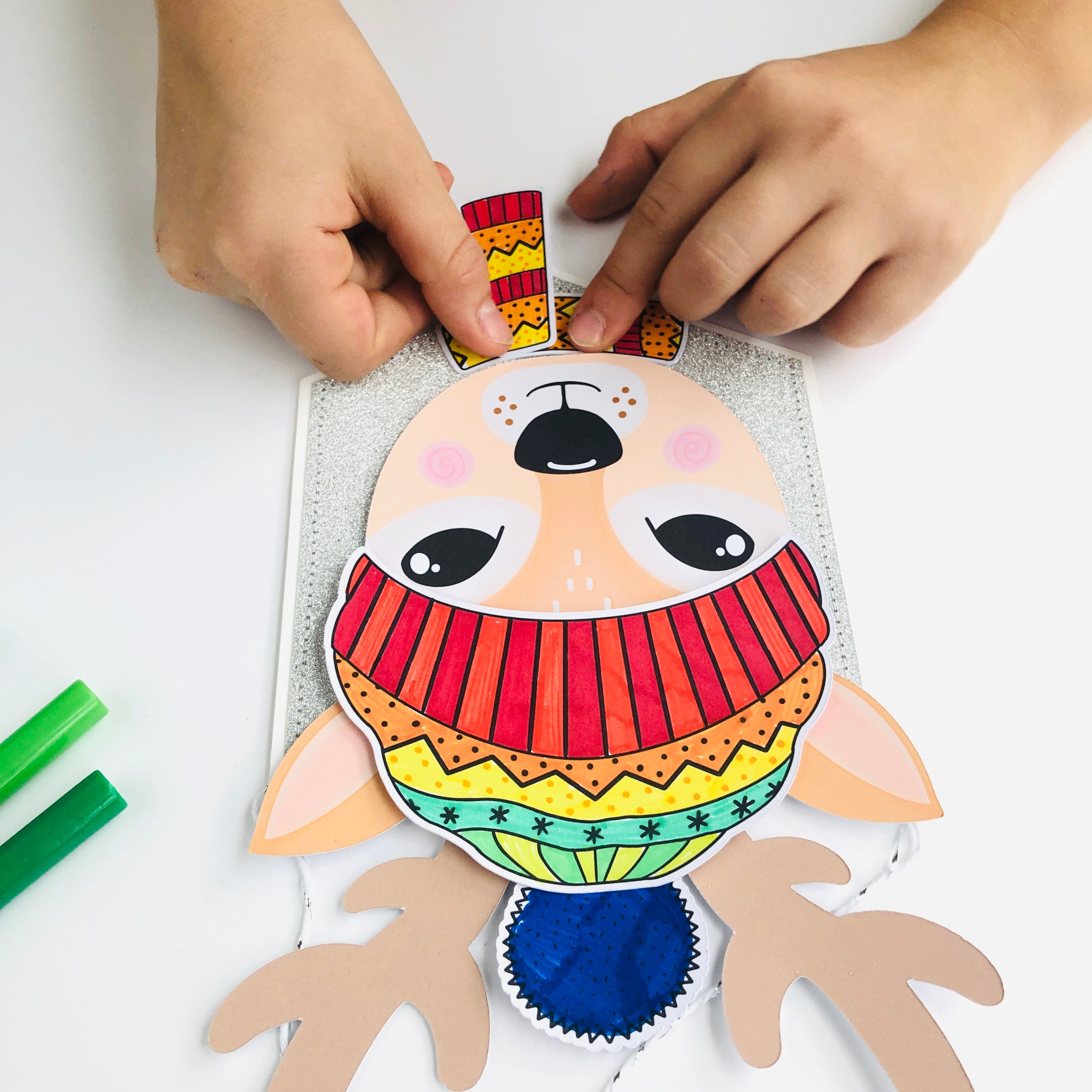 Reindeer Bobble hat Banner