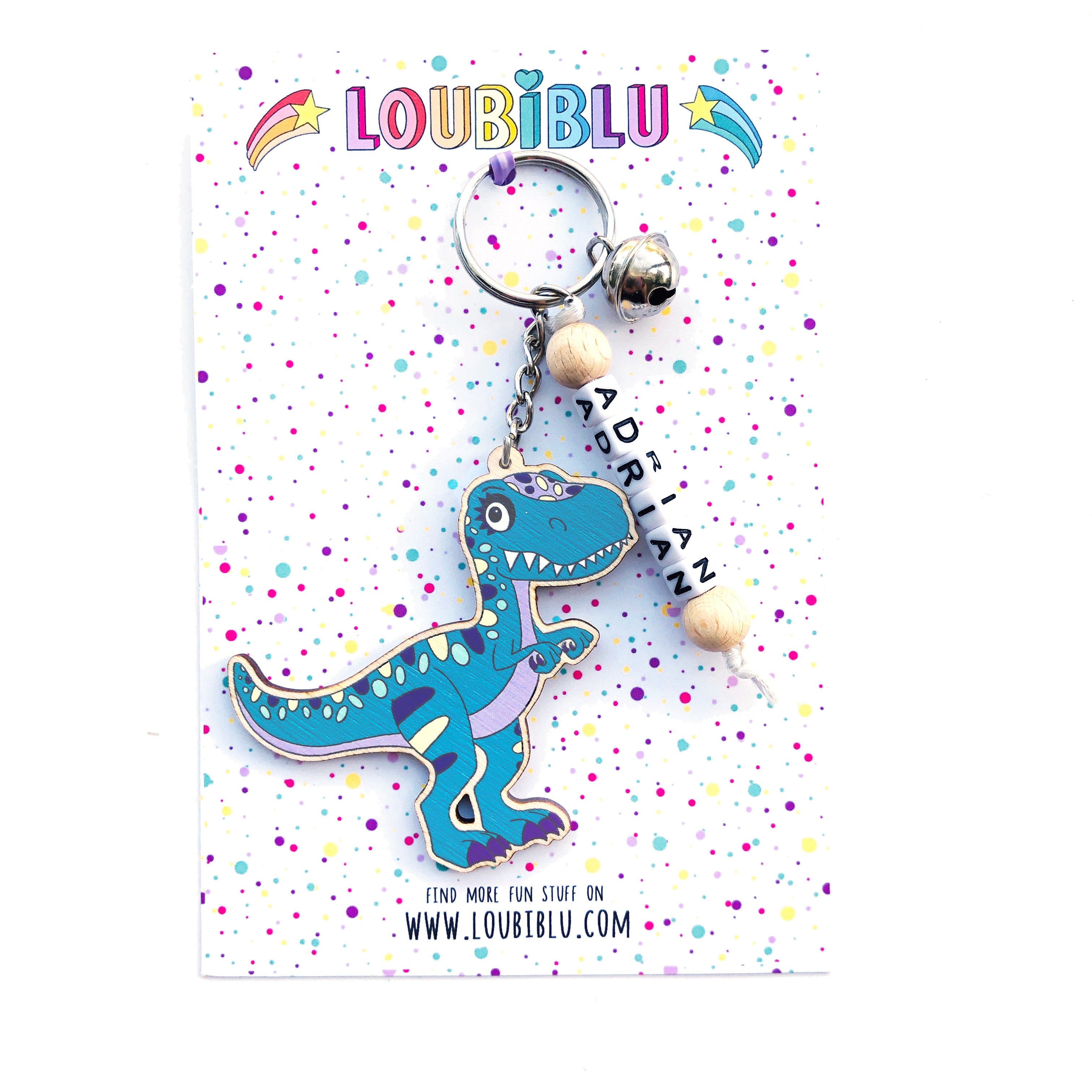 Kids dinosaur keyring - Loubiblu