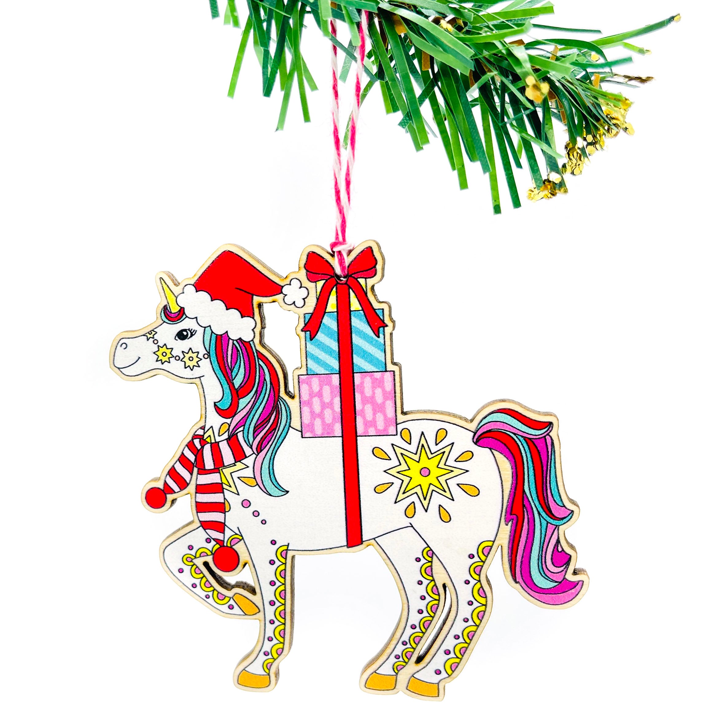 Unicorn Christmas card