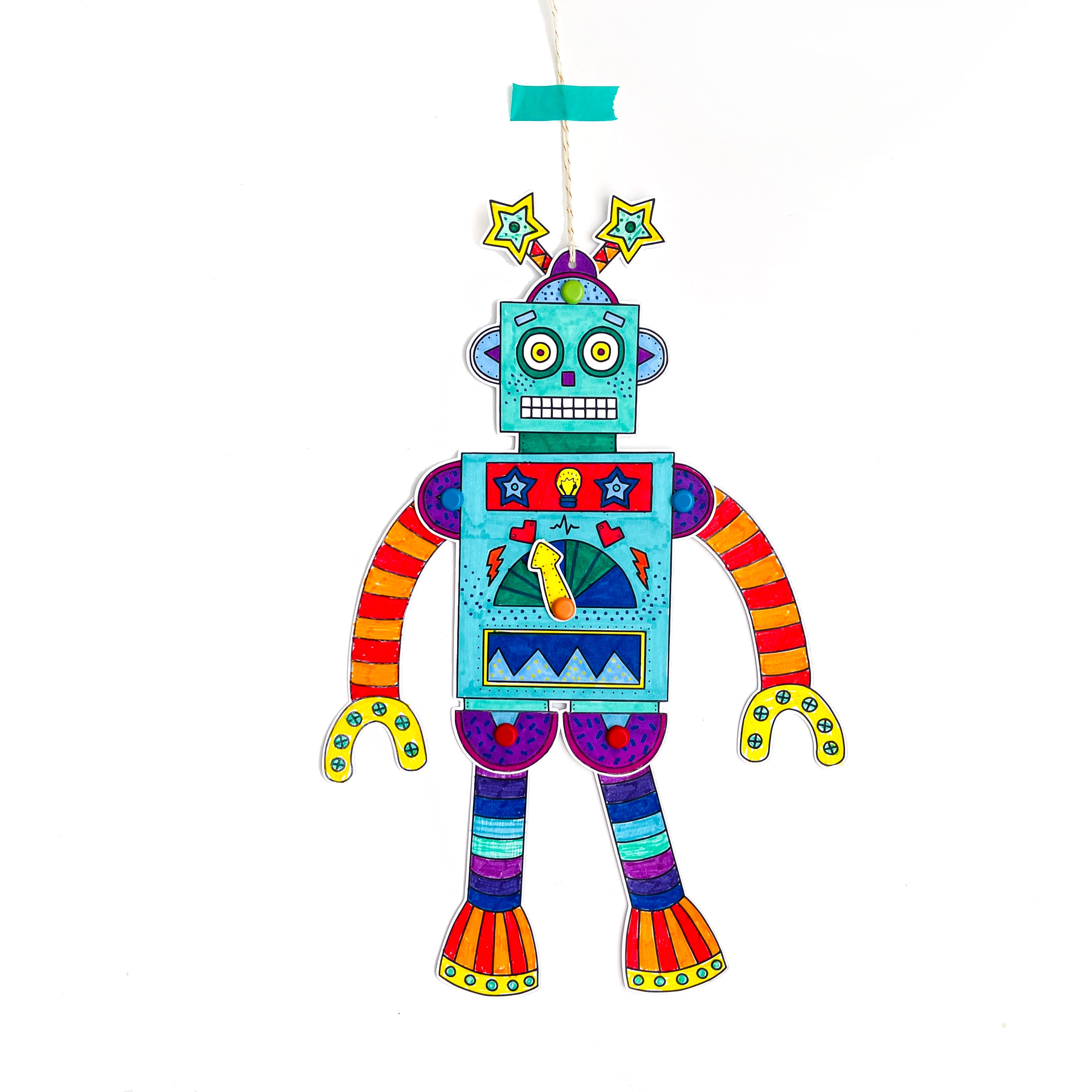 Simple Robot Craft Kit - Loubiblu