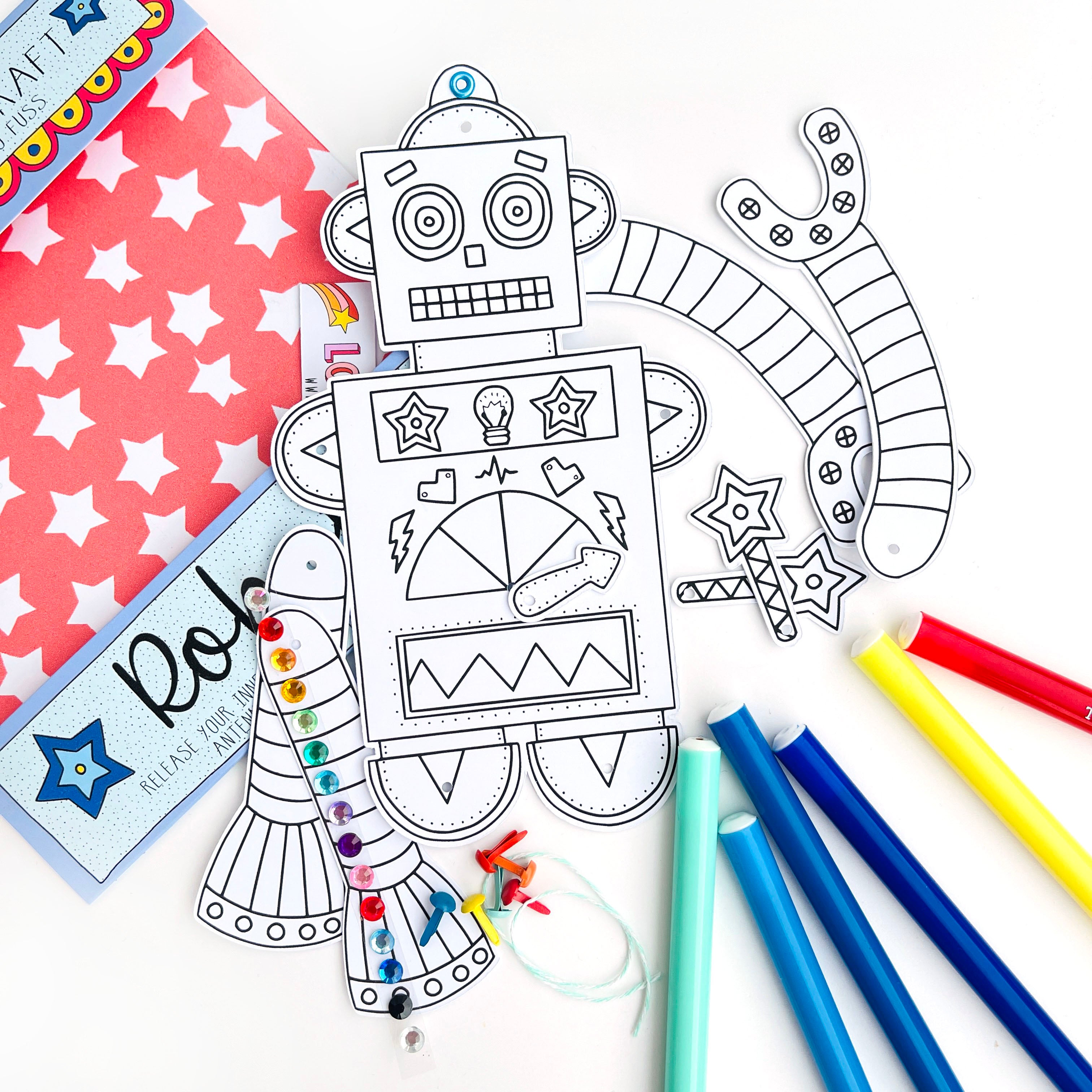 Robot colouring Kit - Loubiblu