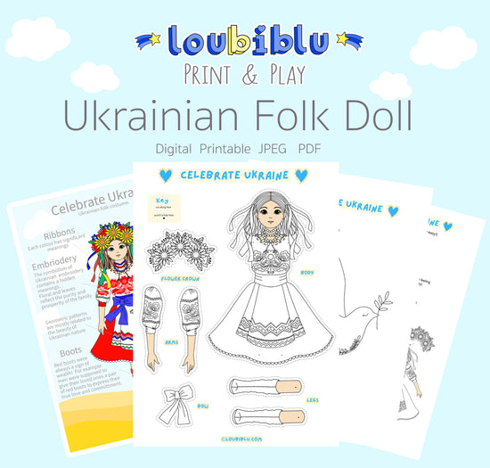 Load image into Gallery viewer, Digital Ukraine Folk Girl
