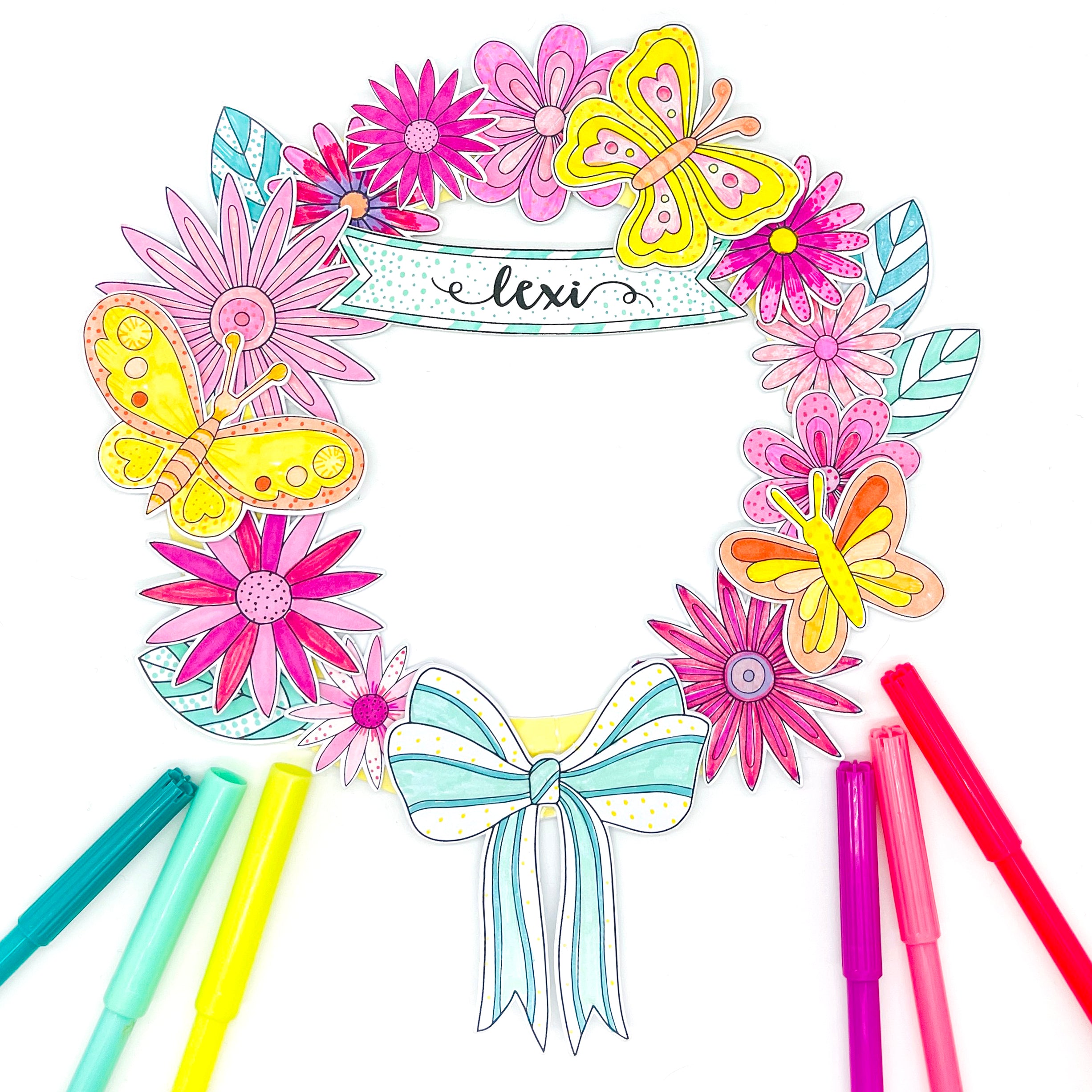 Tween Flower Wreath Craft Kit - Loubiblu