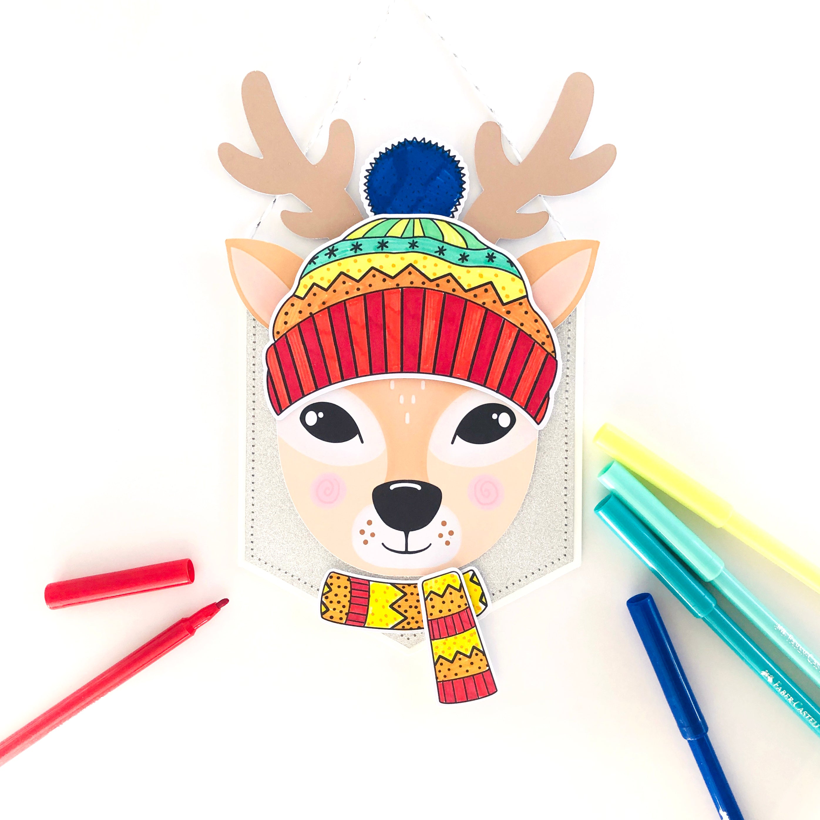 Reindeer Bobble hat Banner