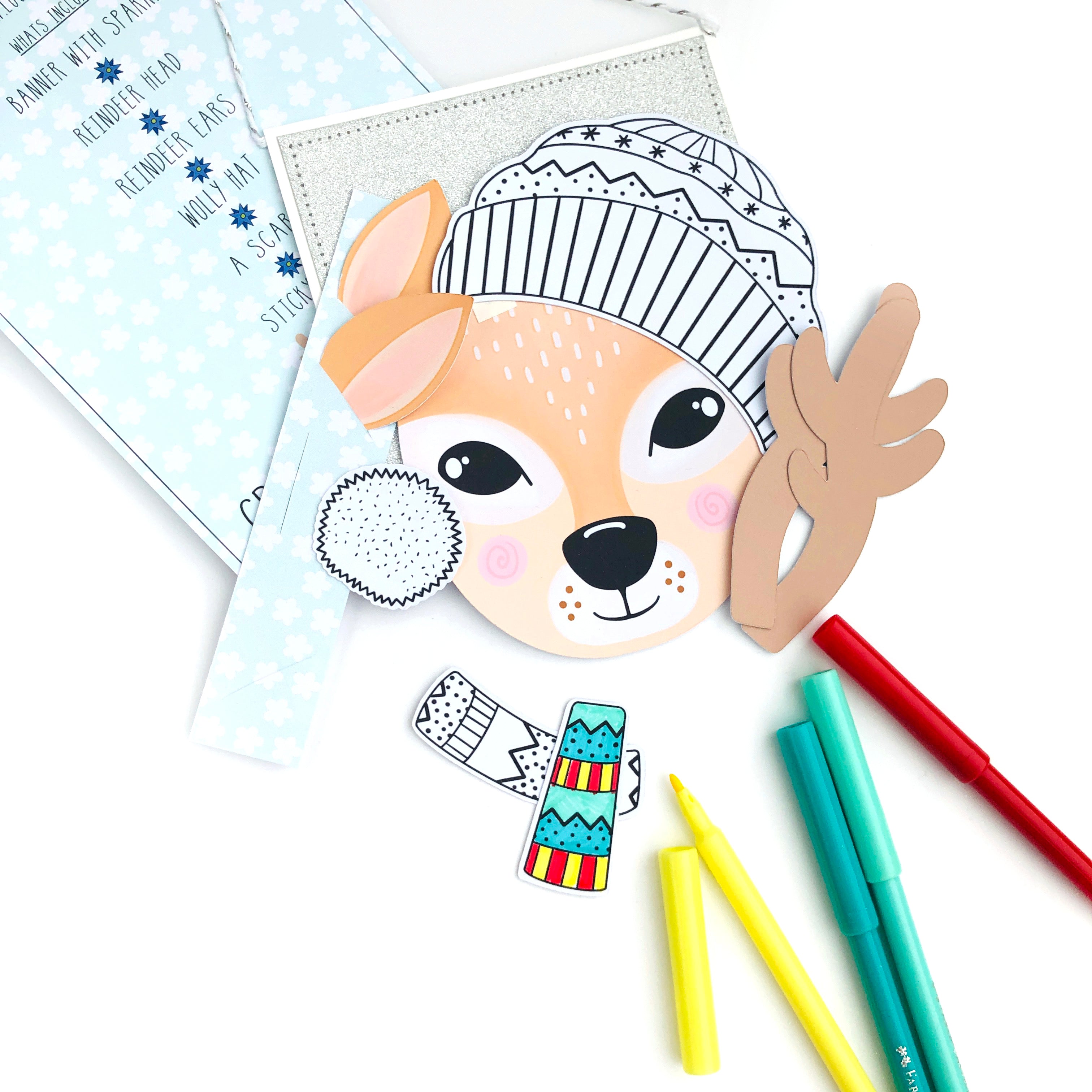 Reindeer Bobble hat Banner