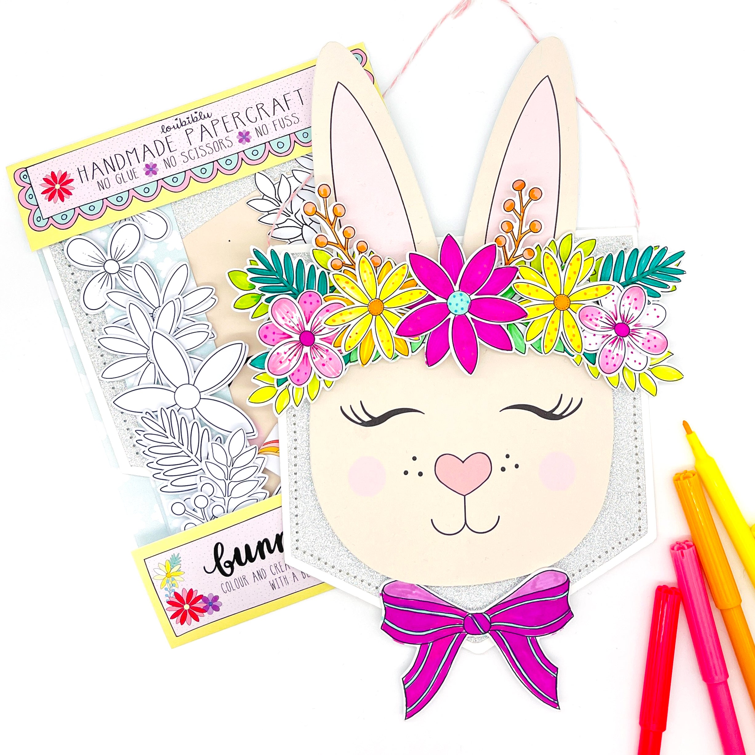 Whimsical rabbit craft - Loubiblu