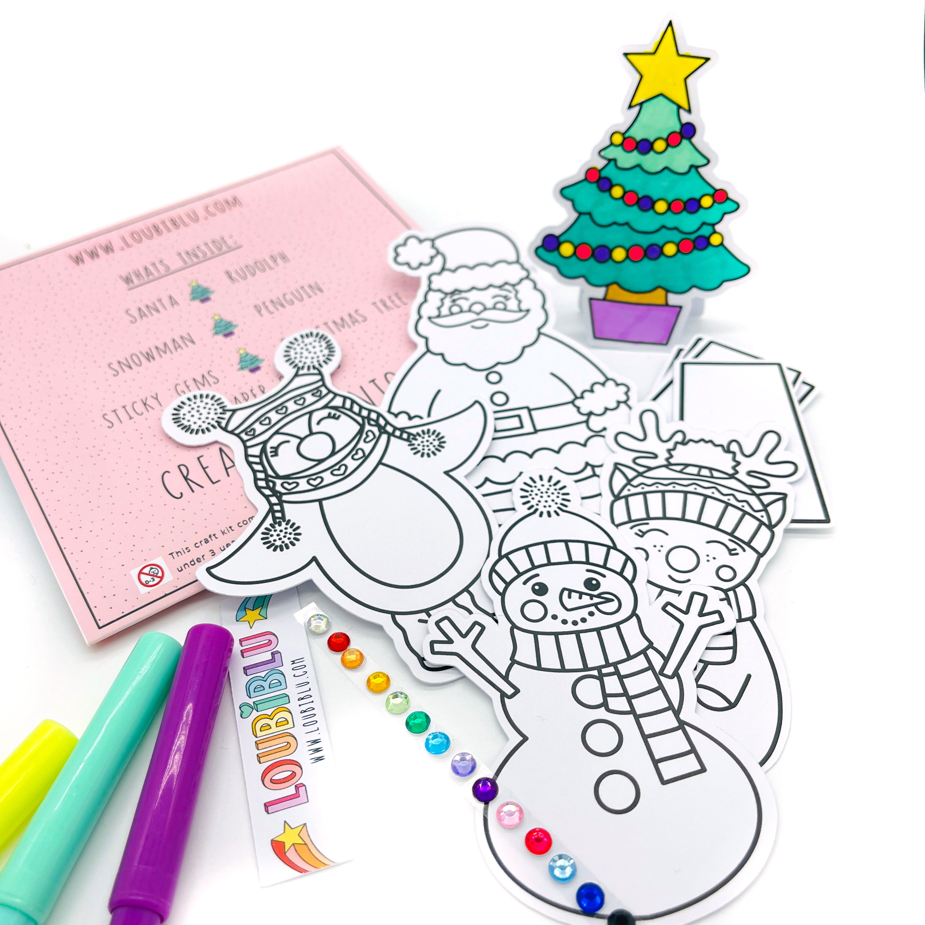 Christmas colouring craft