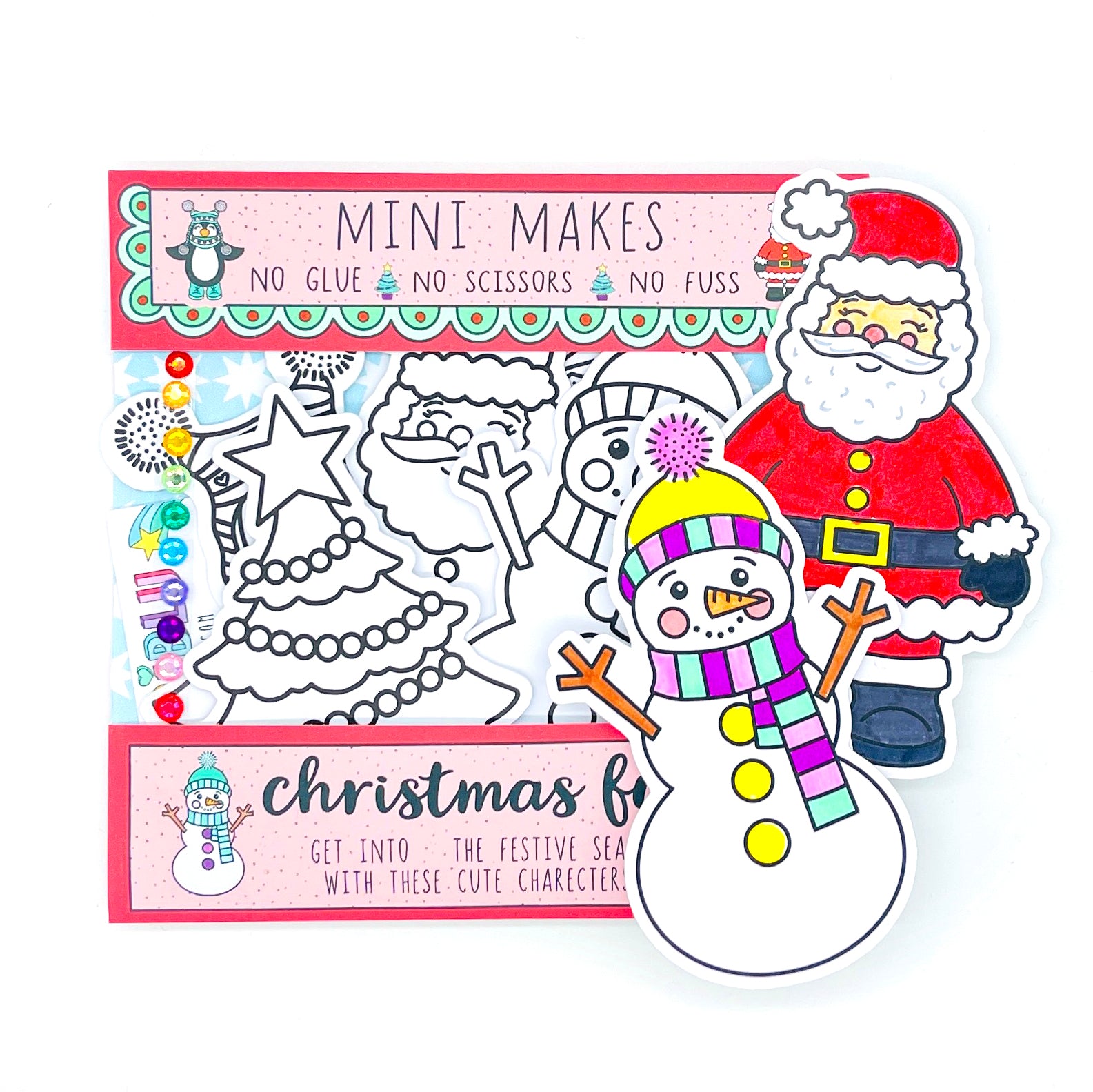 Christmas colouring craft