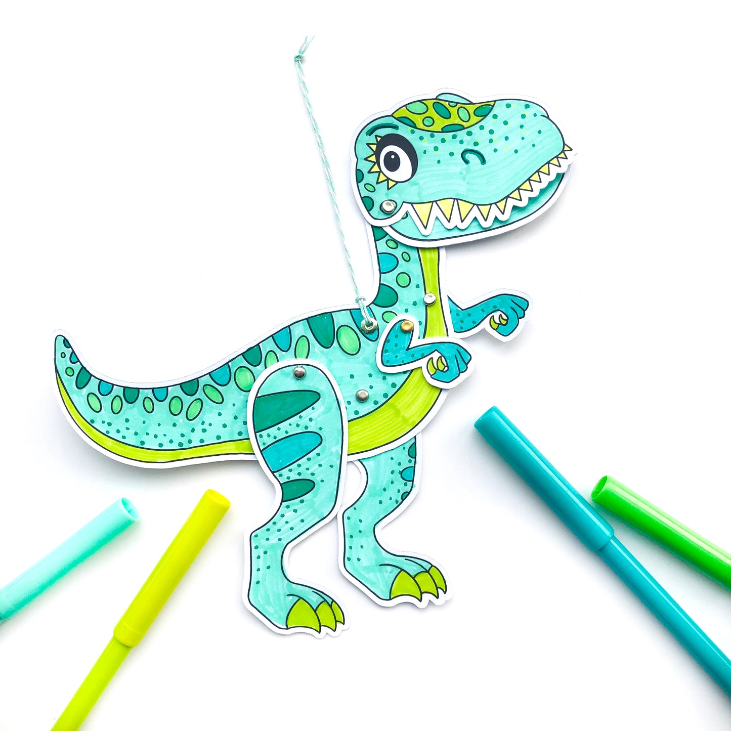 Easy dinosaur kids craft - Loubiblu
