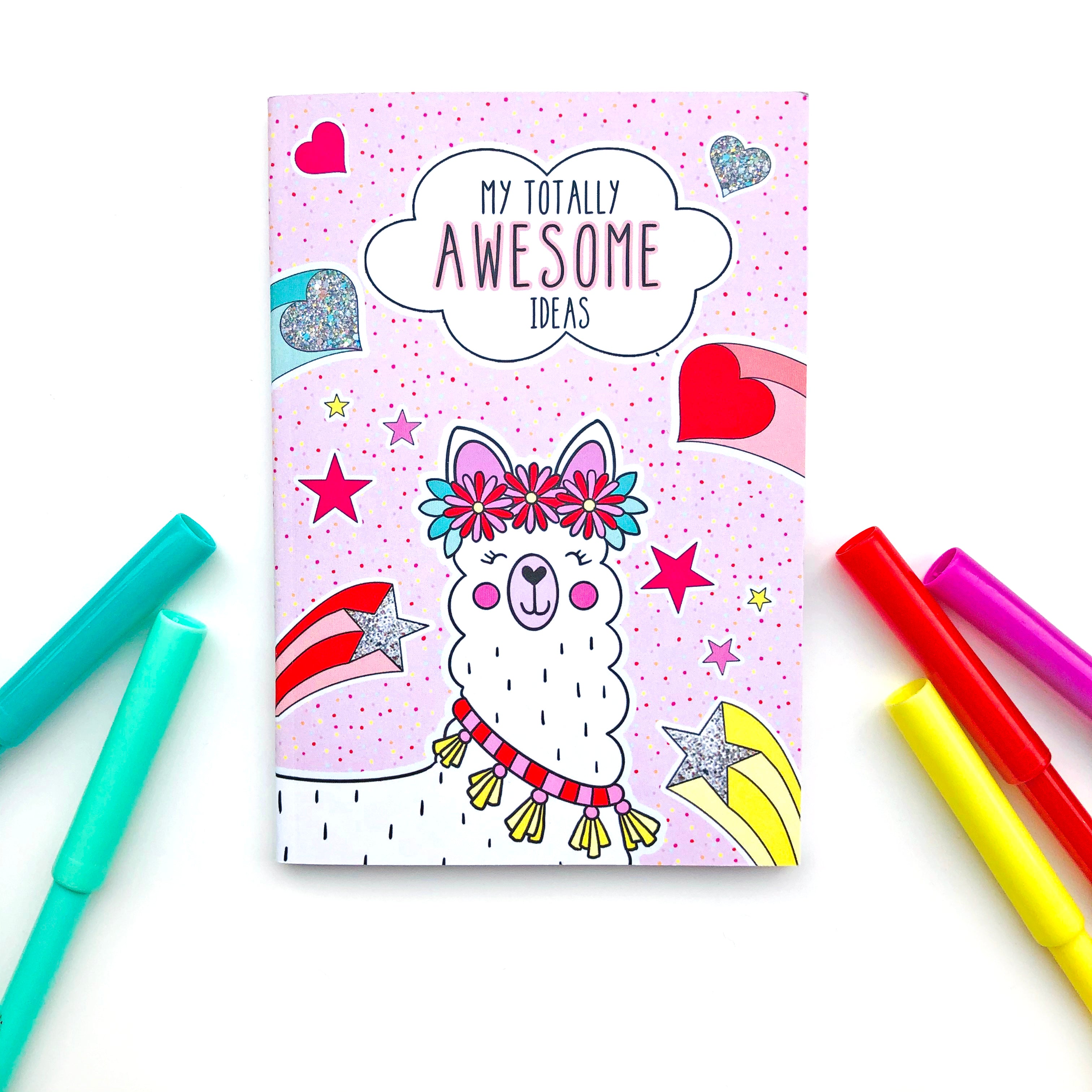 Llama kids Notebook A6 - Loubiblu