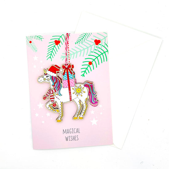 Unicorn Christmas card