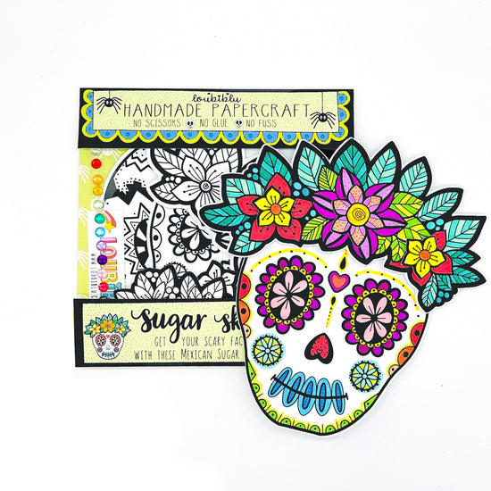 Sugar skull colouring craft