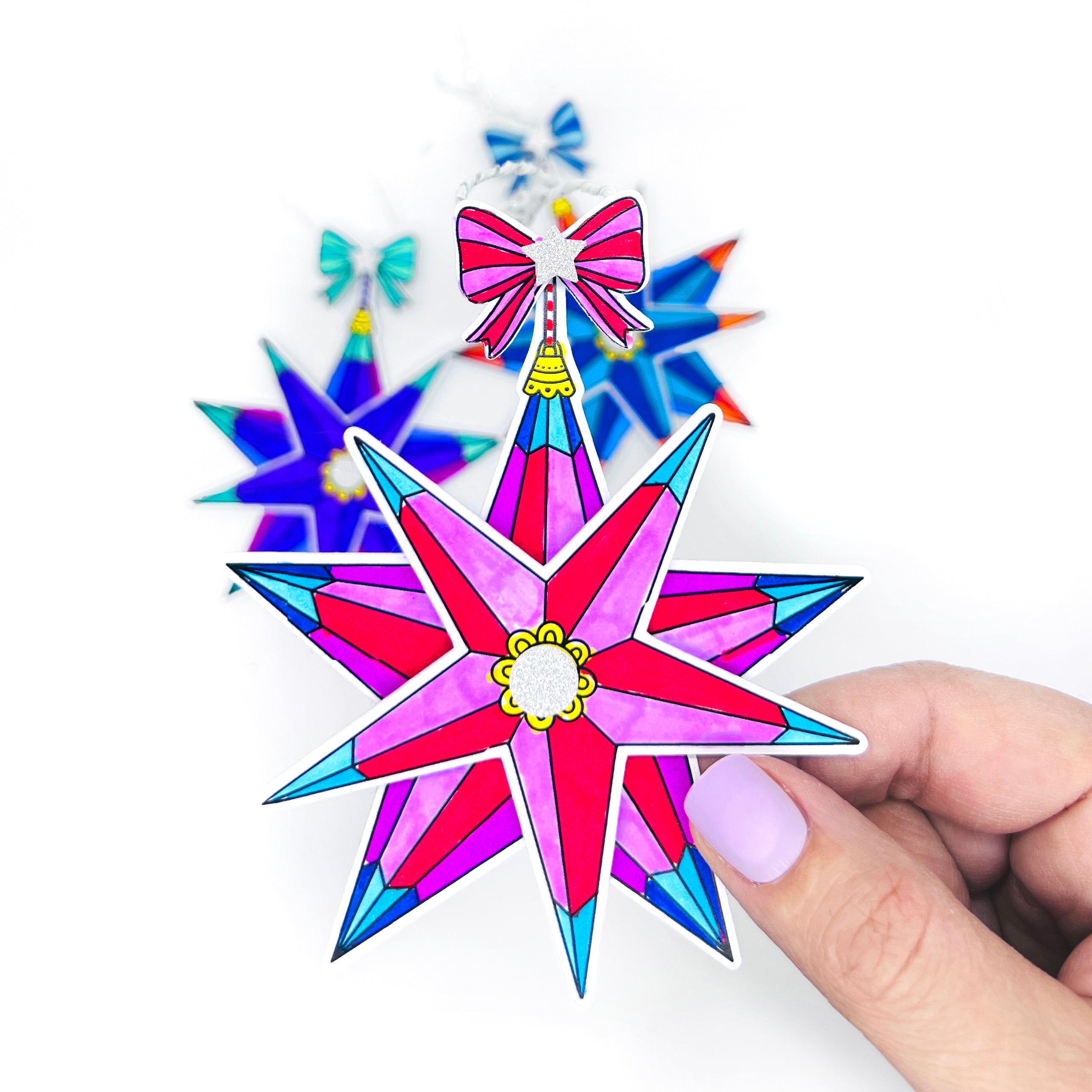 Star colouring craft