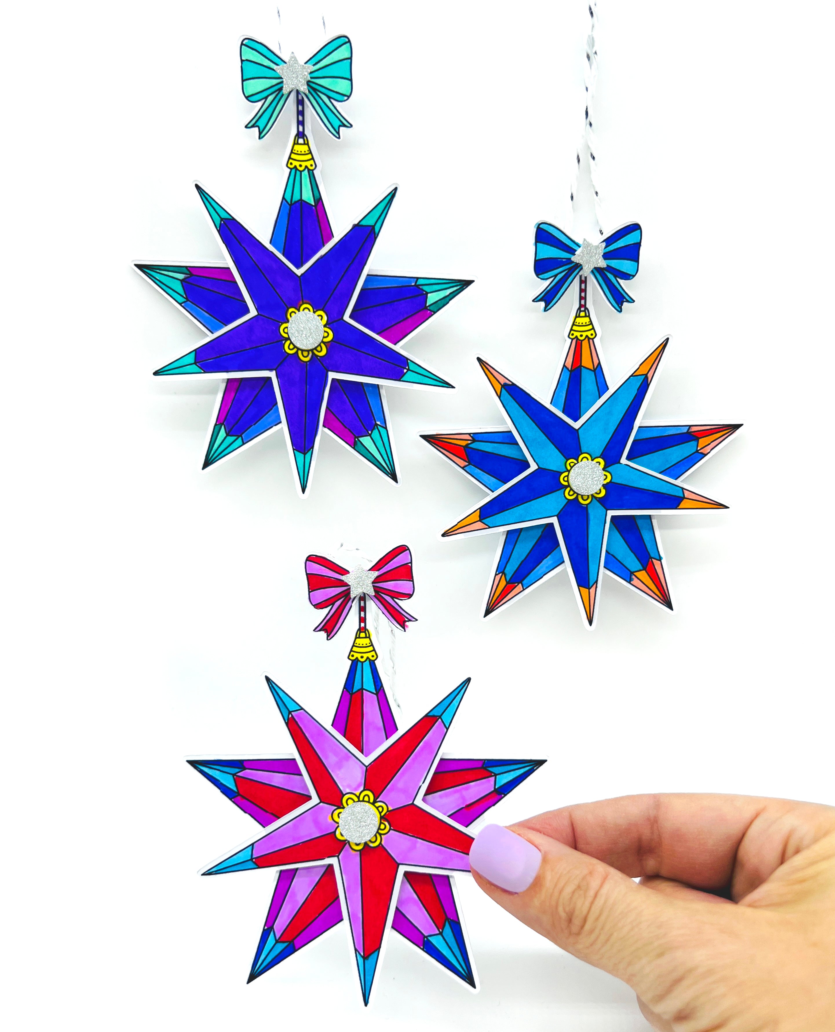 Star colouring craft