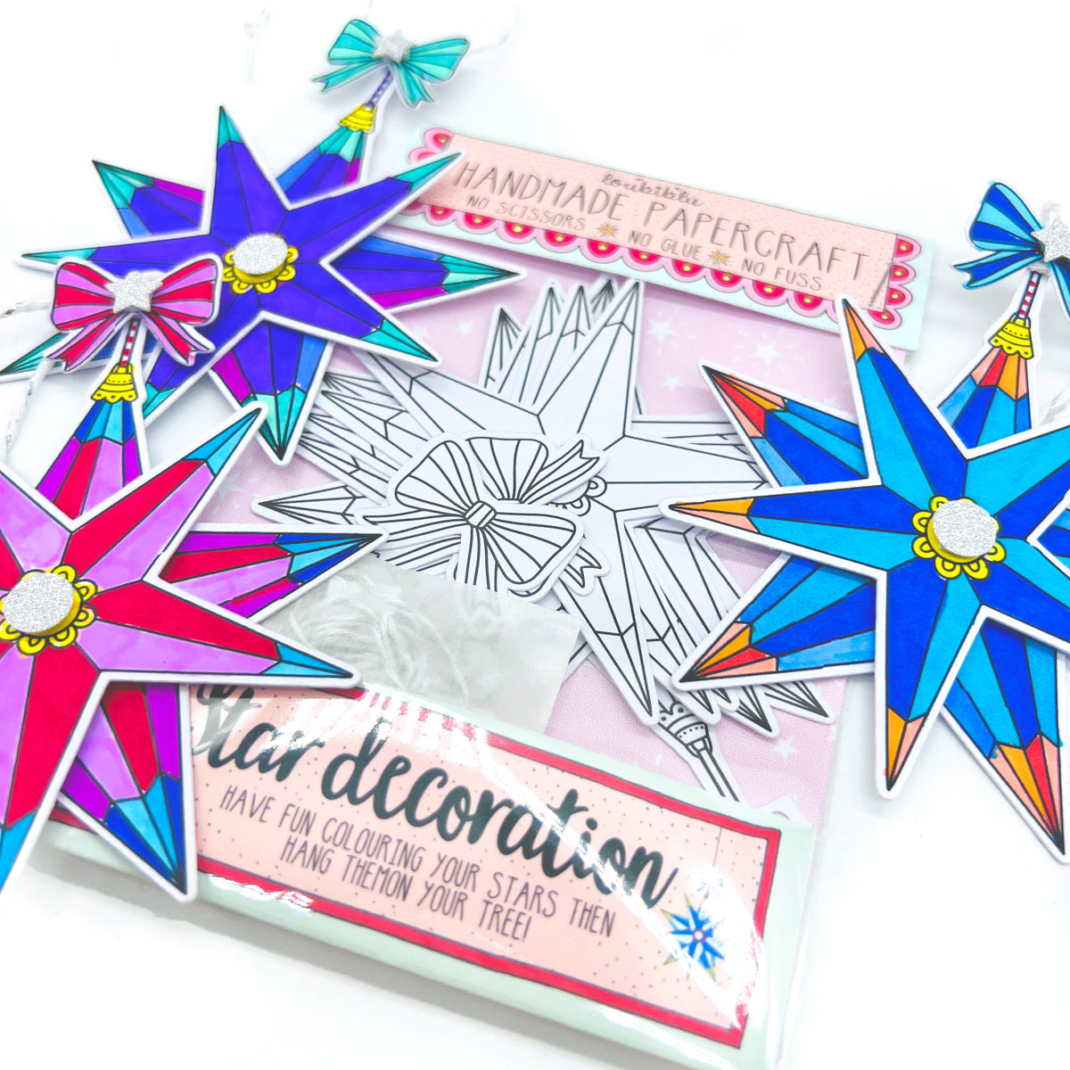 Star colouring craft – Loubiblu