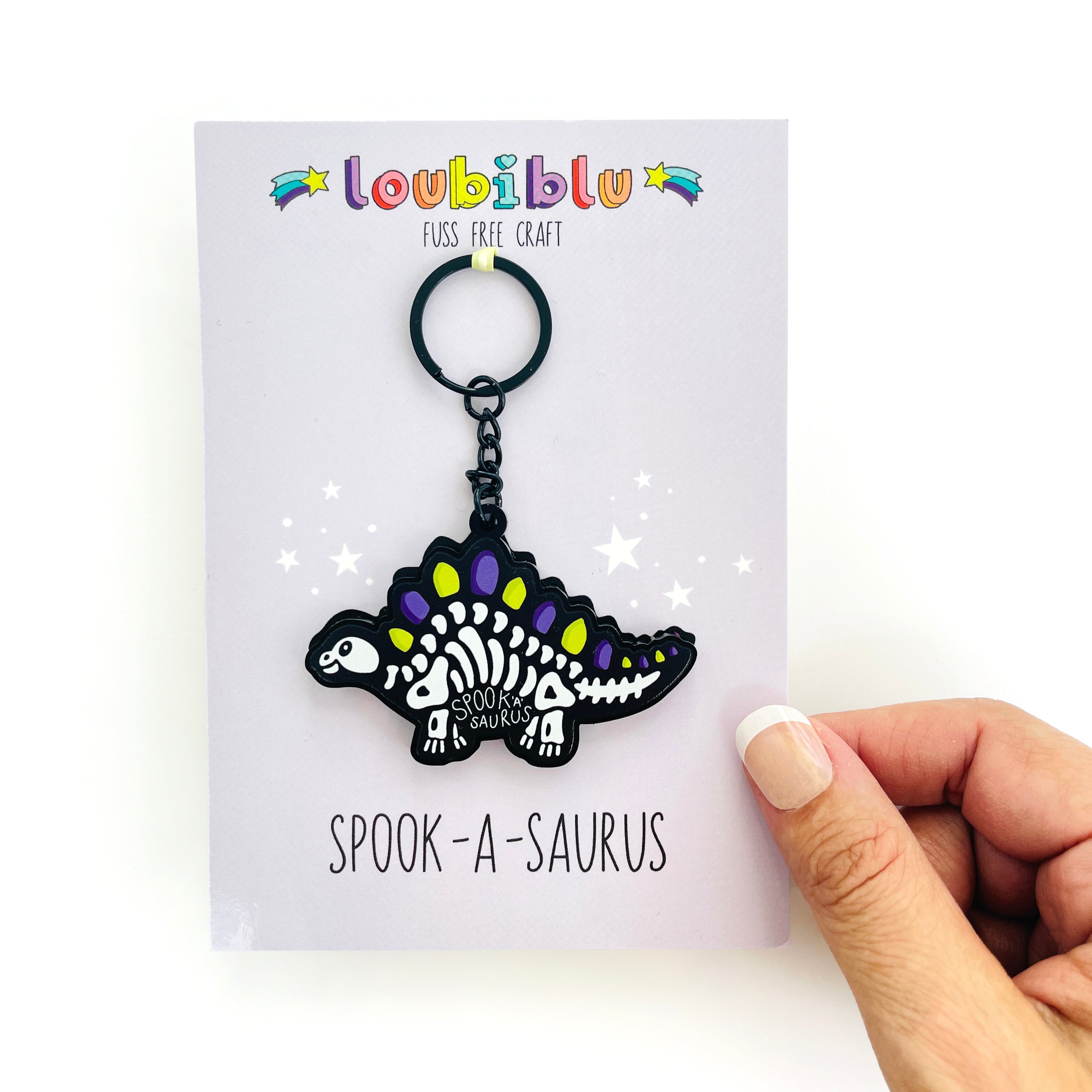 Halloween Dinosaur Keyring