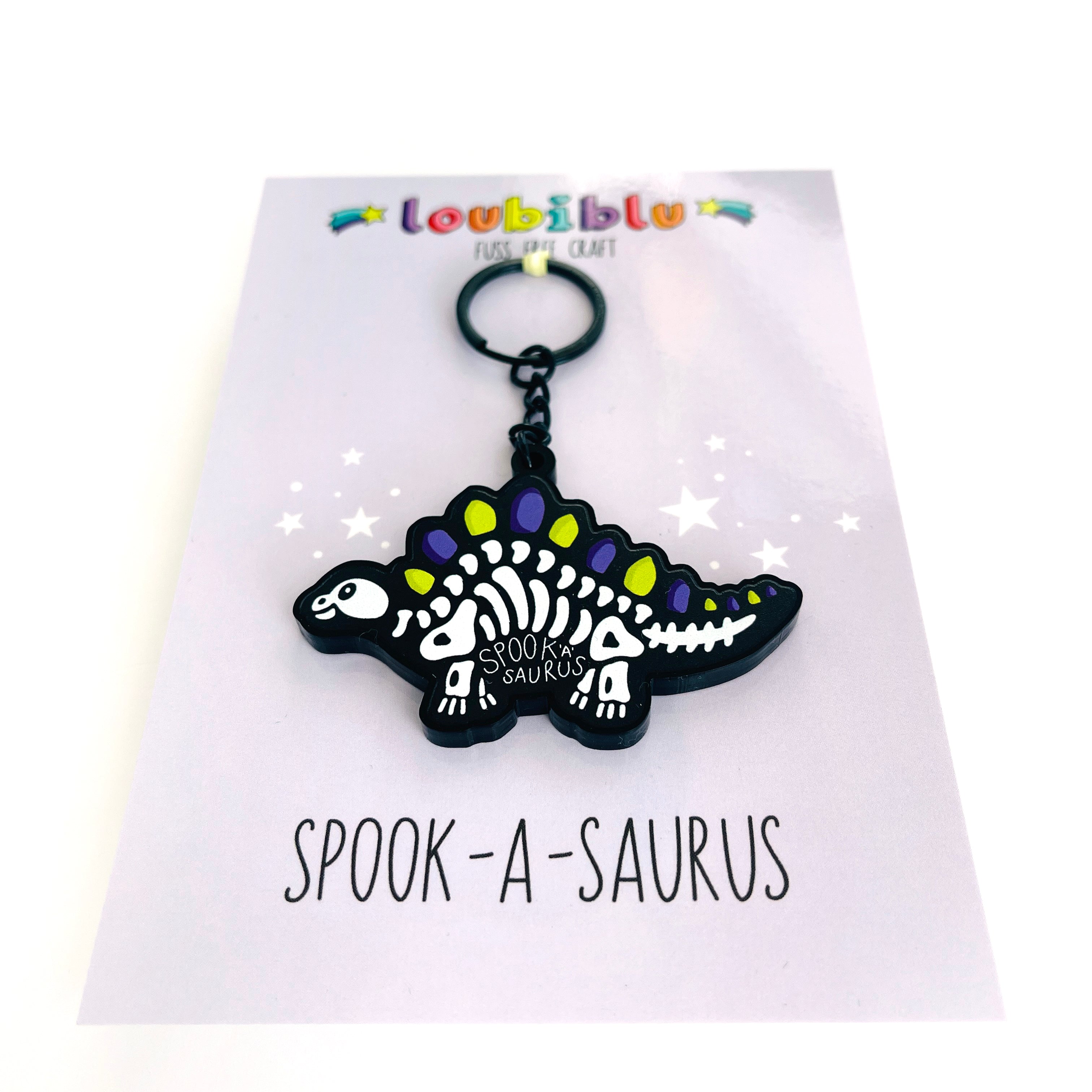 Halloween Dinosaur Keyring