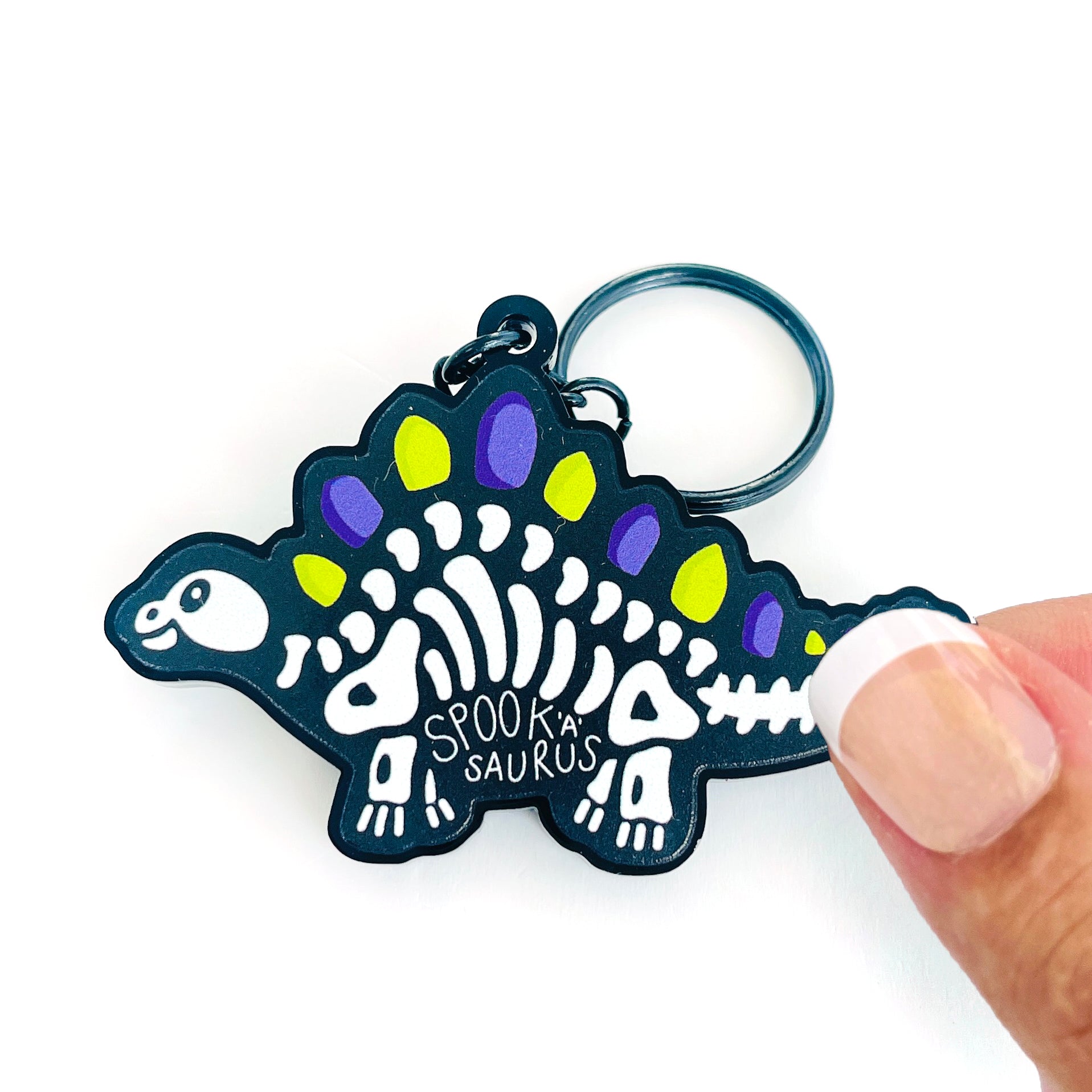 Halloween Dinosaur Keyring